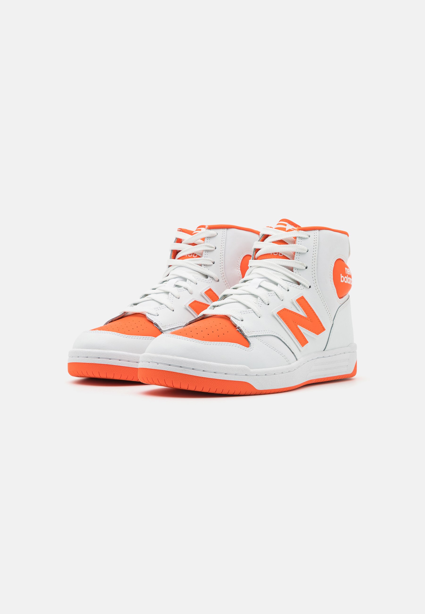 NB 480H UNISEX - High-top trainers - white/orange/white