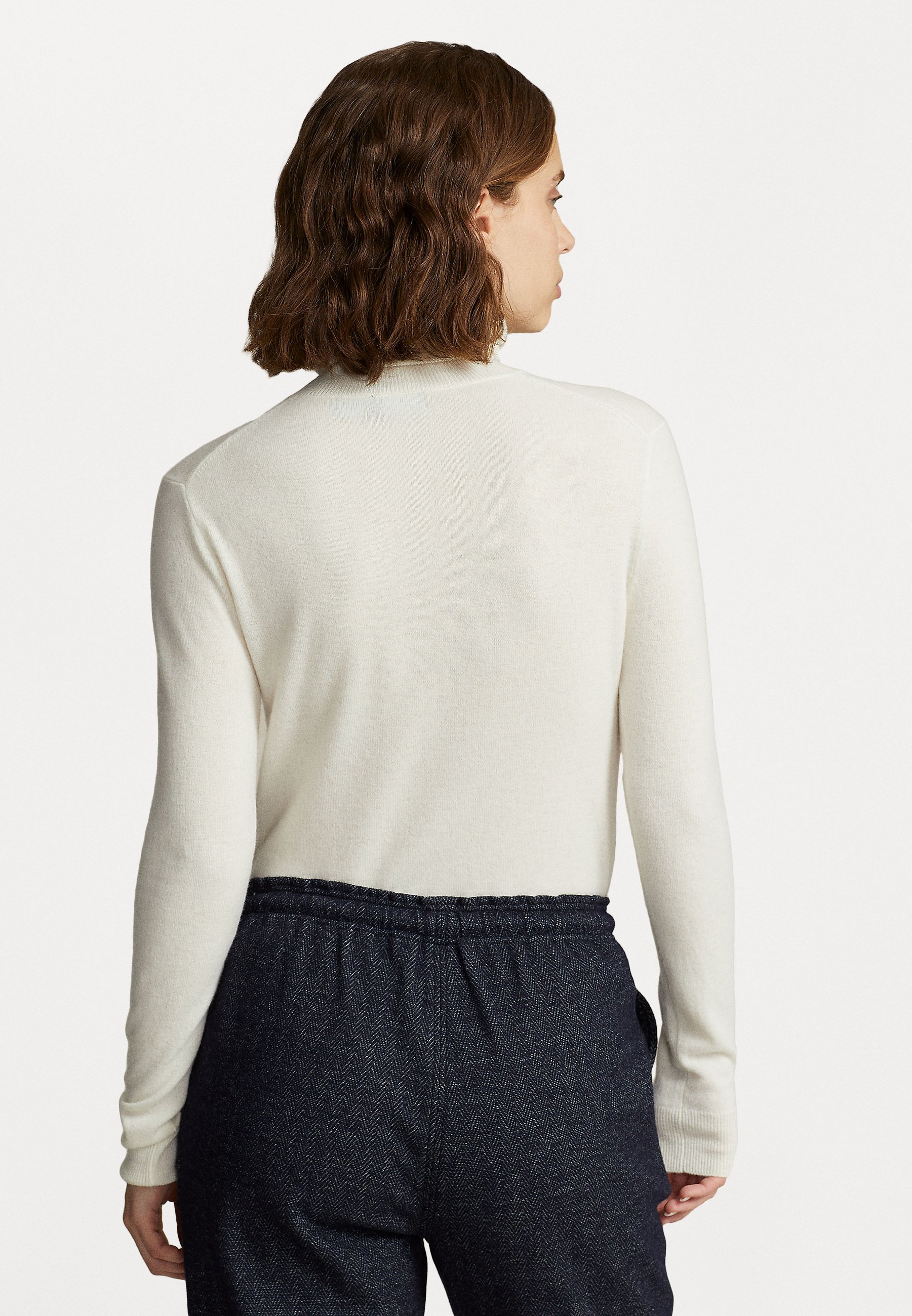 Polo Ralph Lauren LONG SLEEVE - Jumper - cream/beige