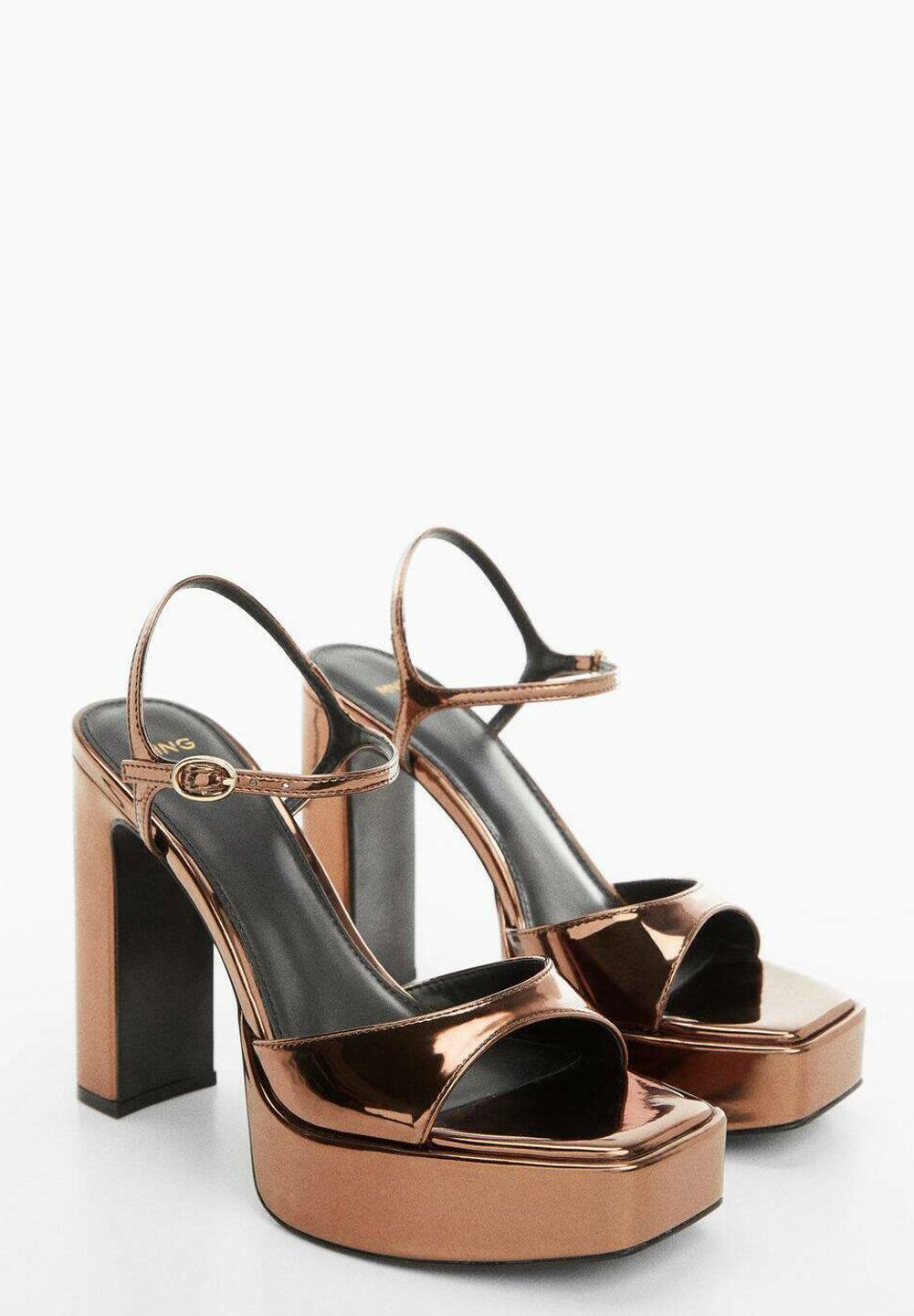 Mango ROVI - High heeled sandals - koper/copper