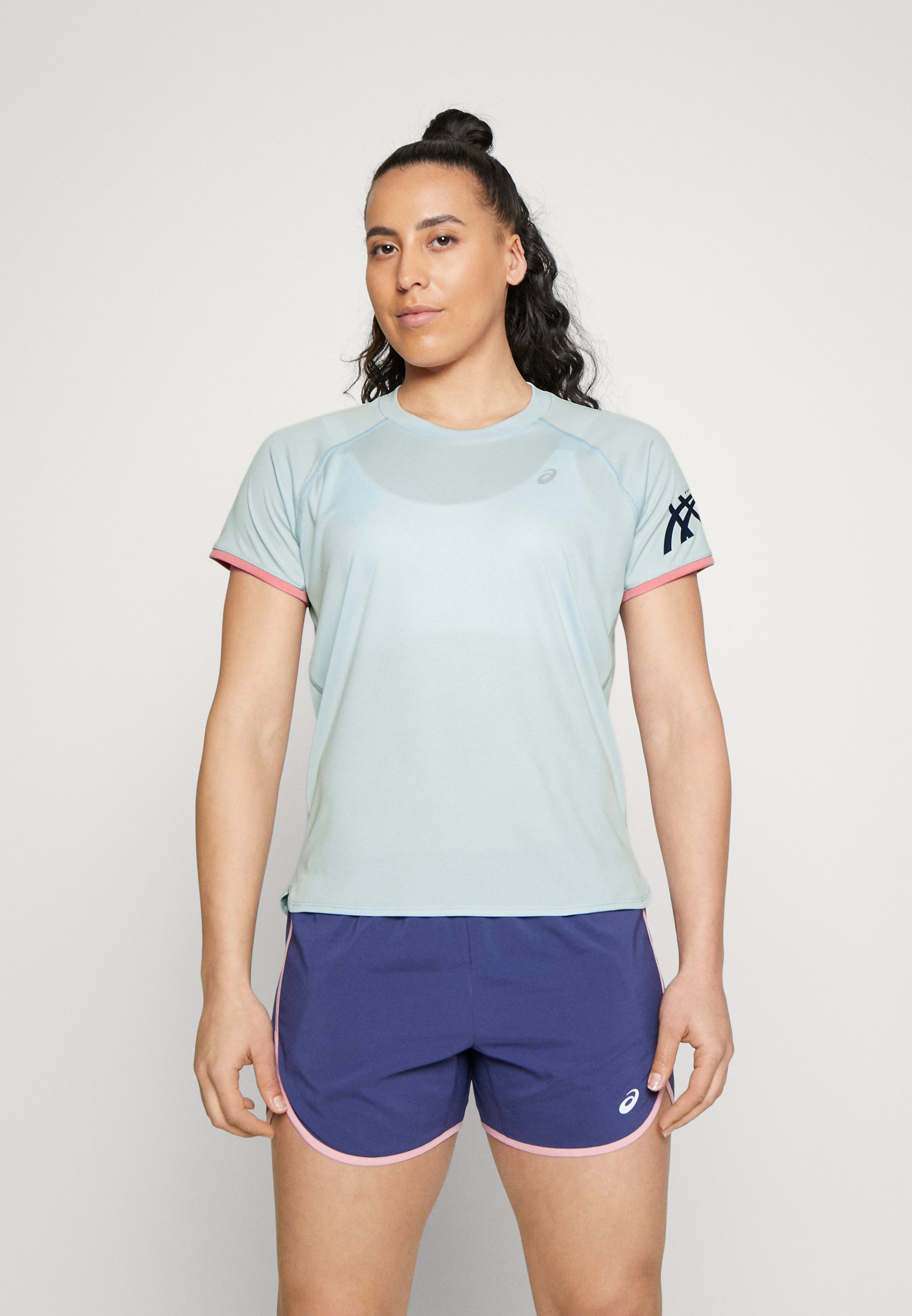 ASICS ICON - Print T-shirt - indigo blue/light blue
