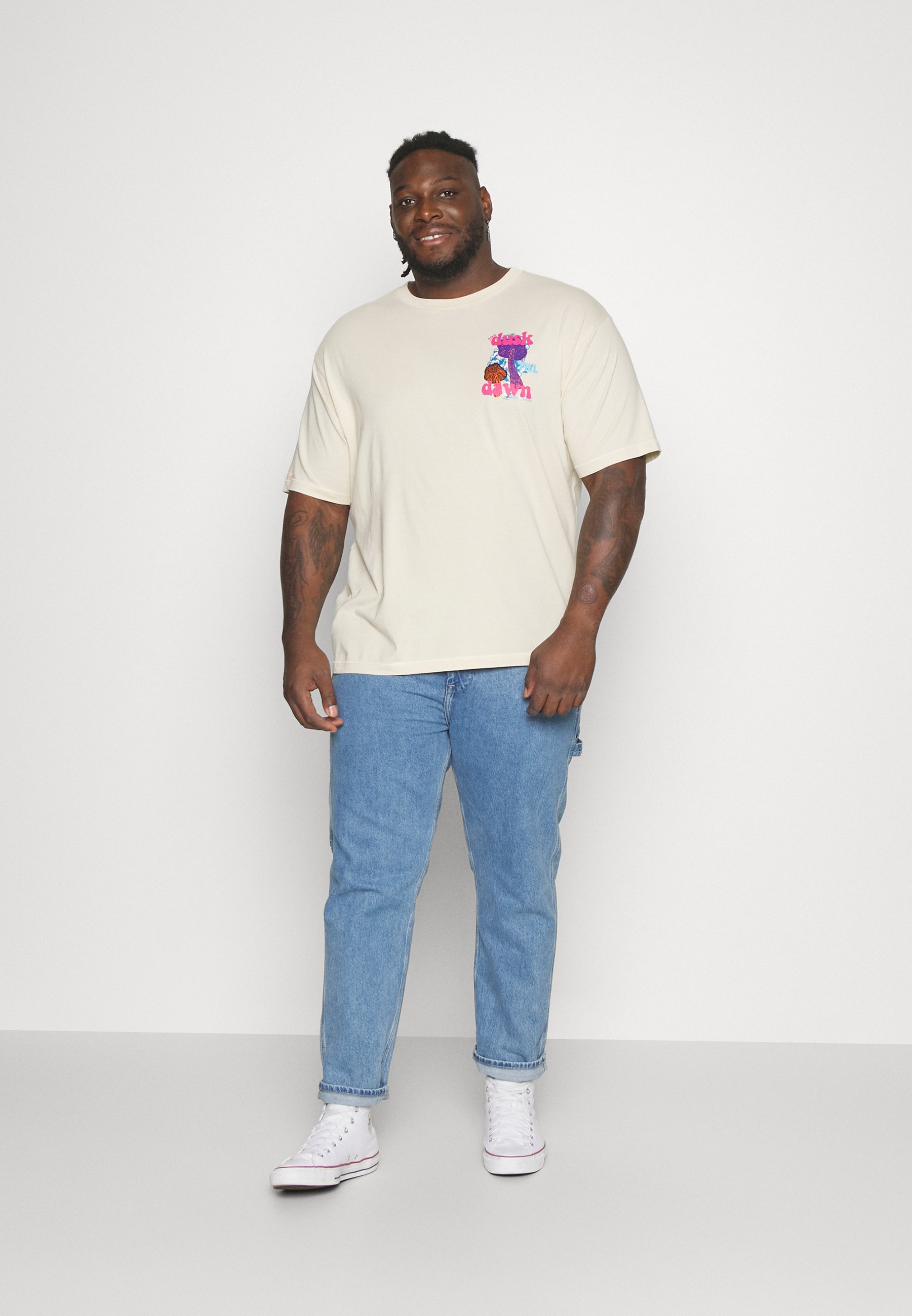 Scotch & Soda FESTIVAL - Print T-shirt - stone/off-white