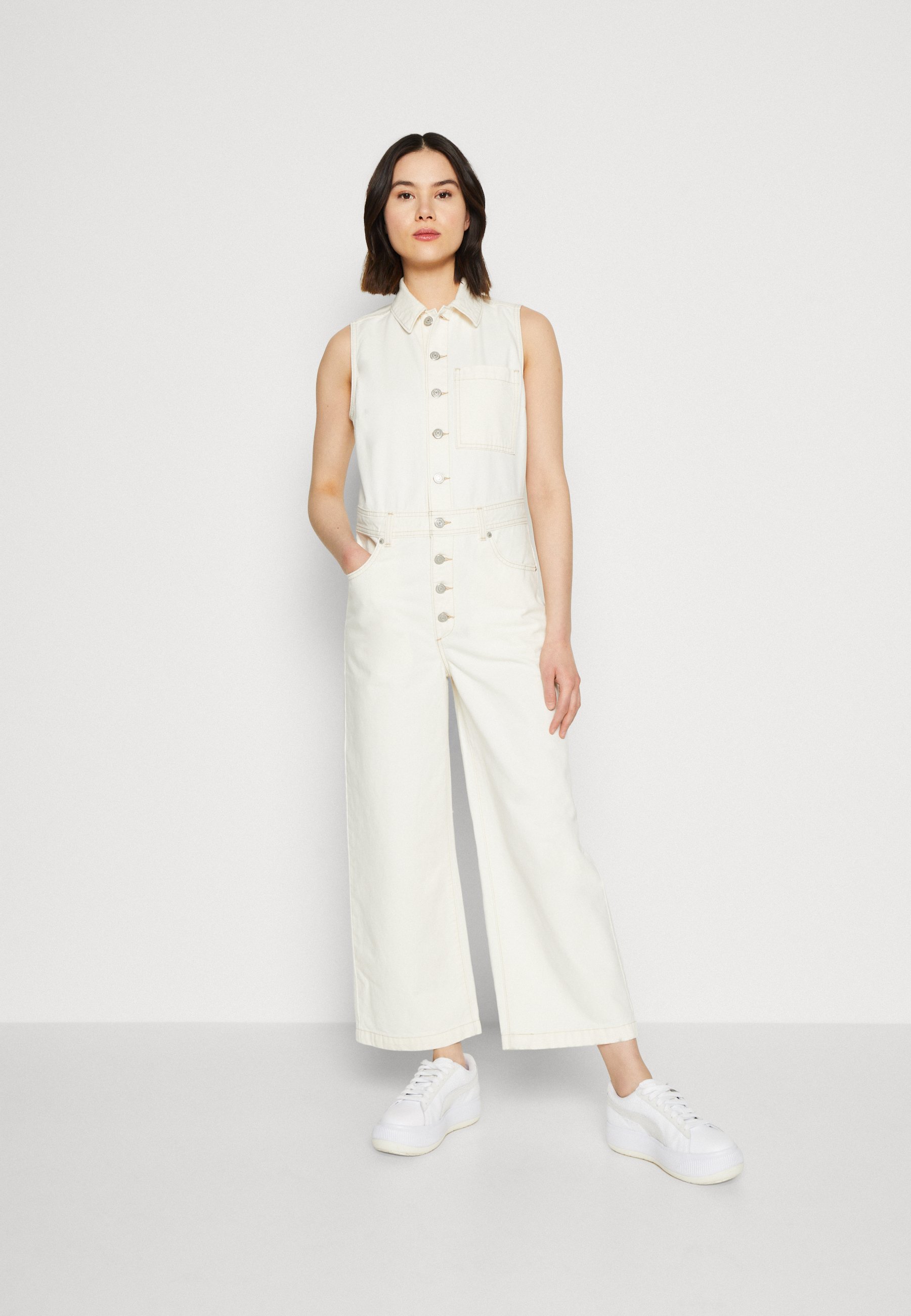 Levi's® SLEEVELESS - Jumpsuit - go ecru or go home/white