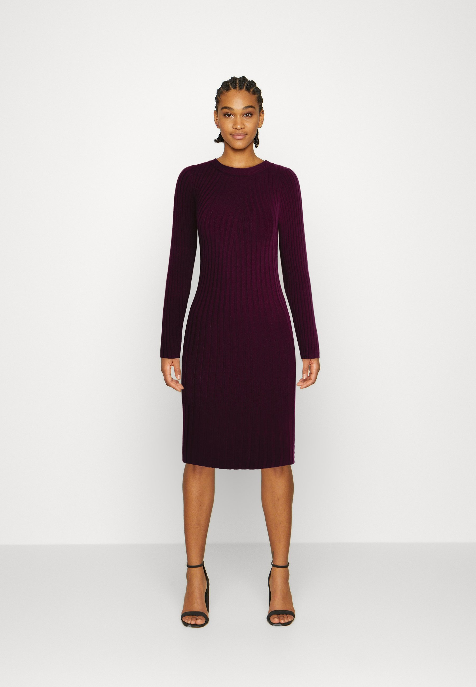 Vero Moda VMKIKI O-NECK DRESS - Shift dress - winetasting/bordeaux