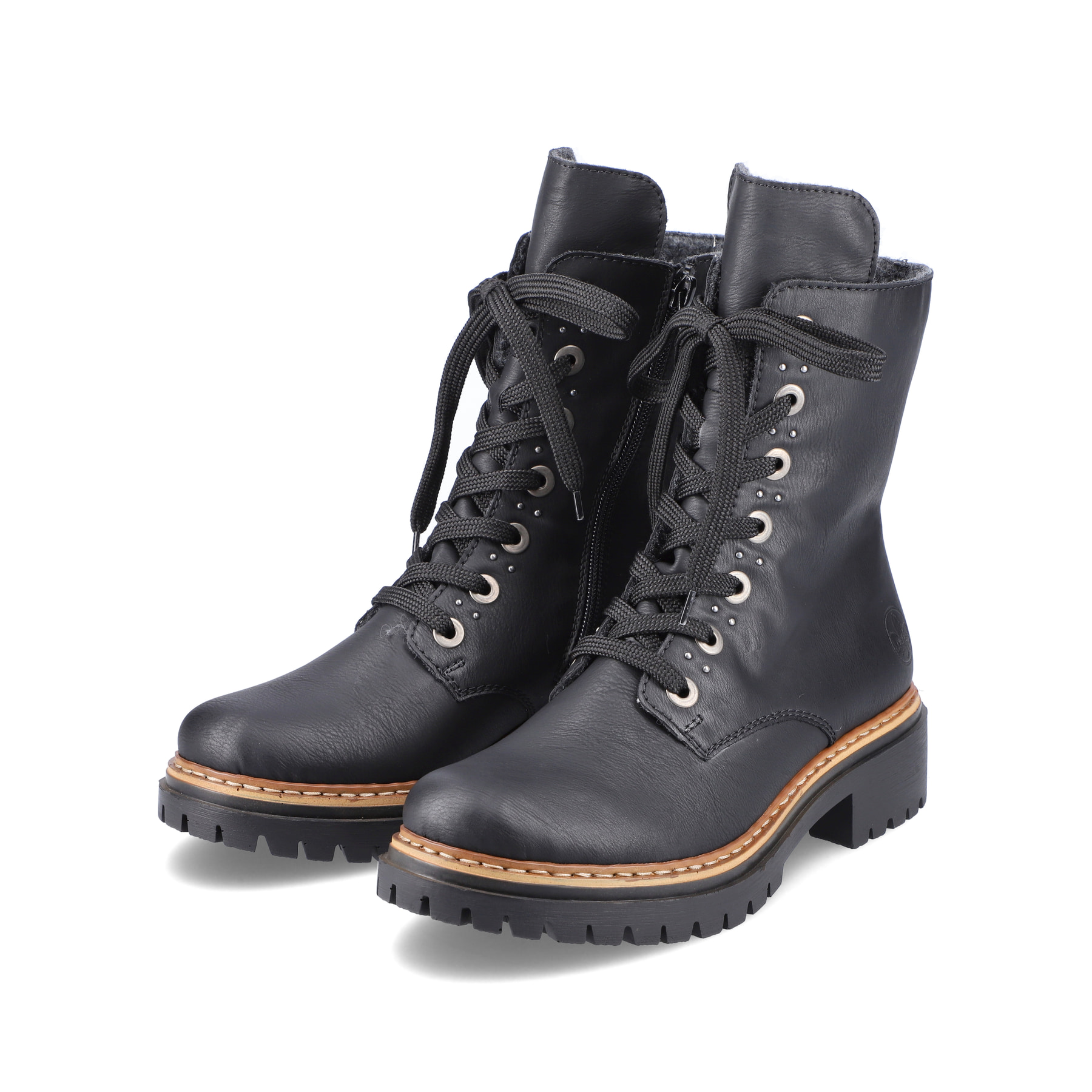 Rieker Damen Biker Boots graphitschwarz