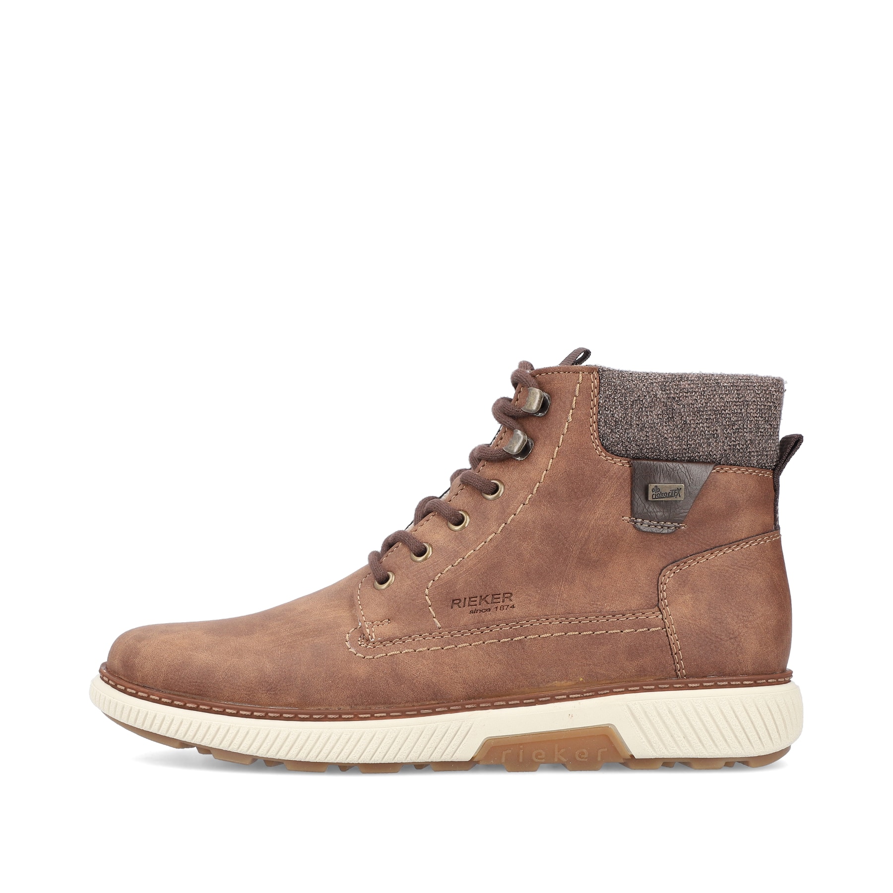 Rieker Herren Schnürstiefel kaffeebraun