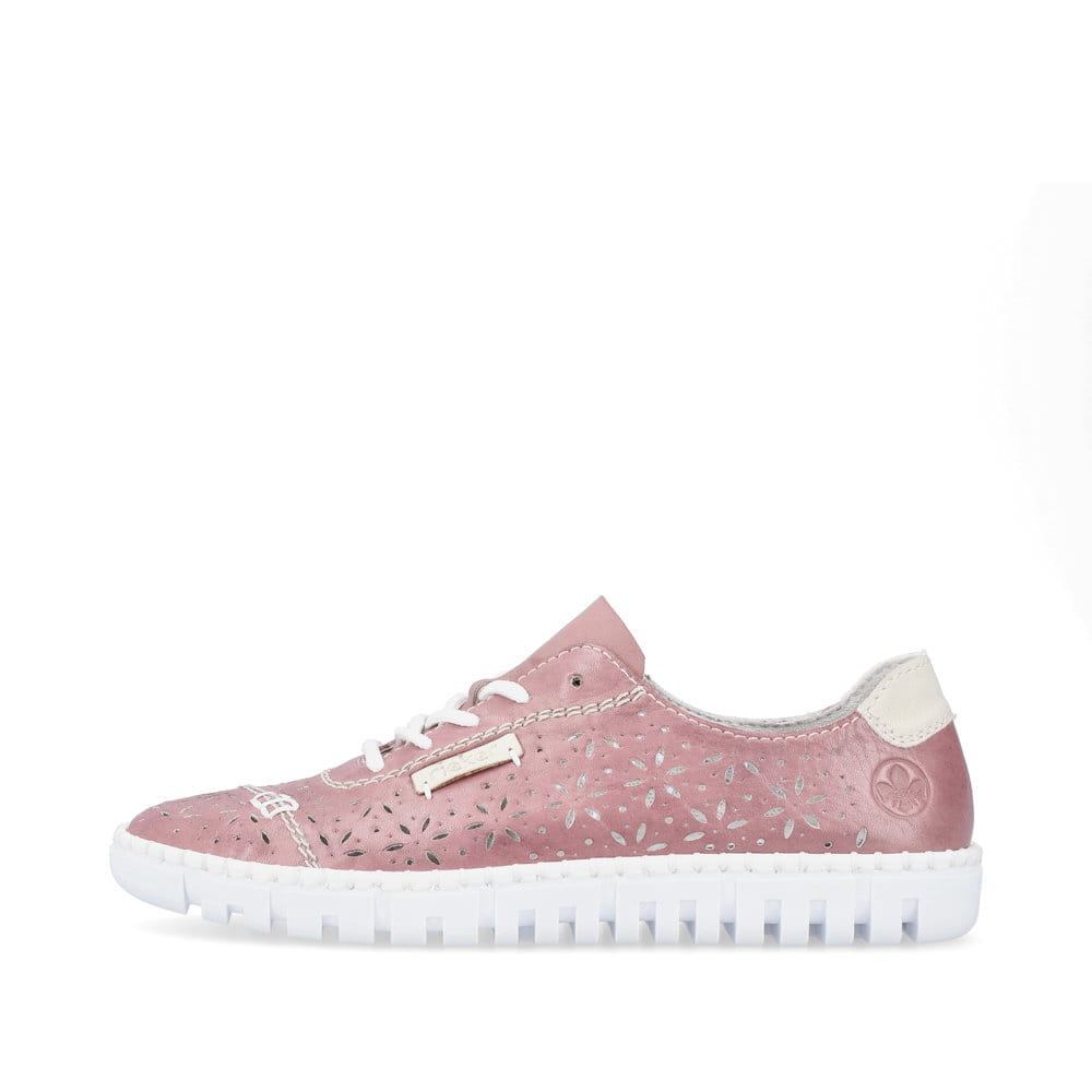 Rieker Damen Schnürschuhe blütenrosa