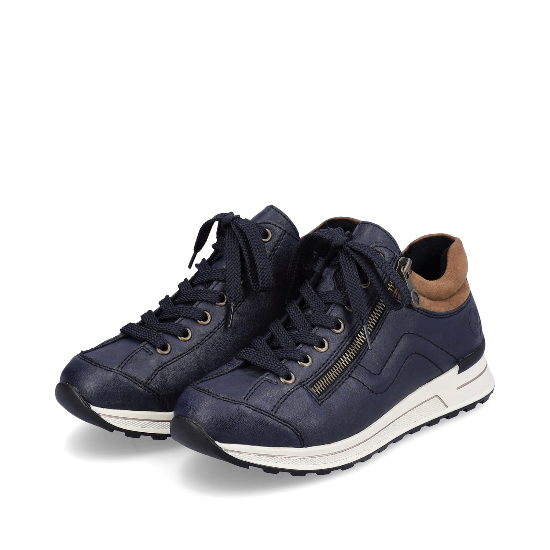 Rieker Damen Sneaker by Rieker marineblau-braun