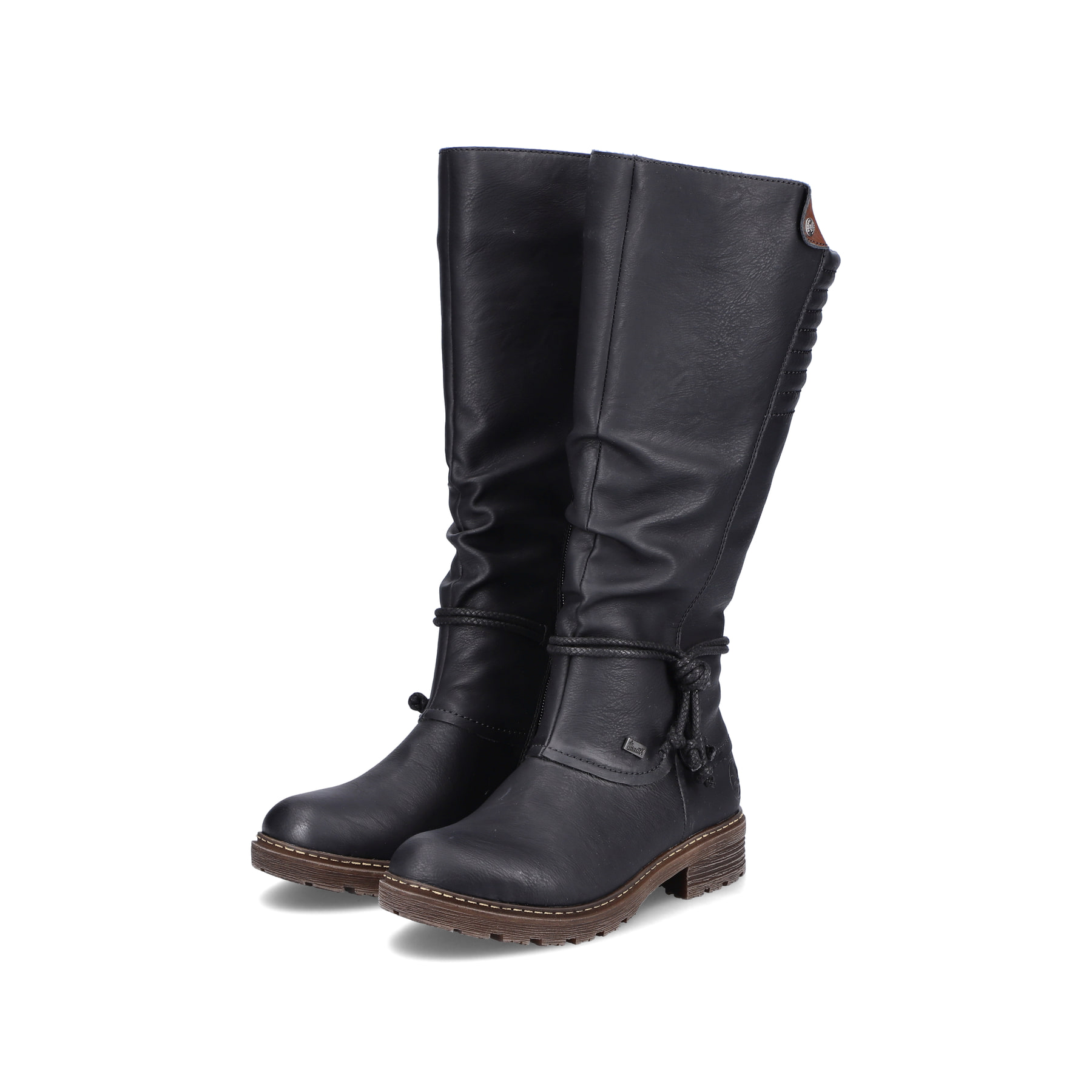 Rieker Damen Hochschaftstiefel tiefschwarz