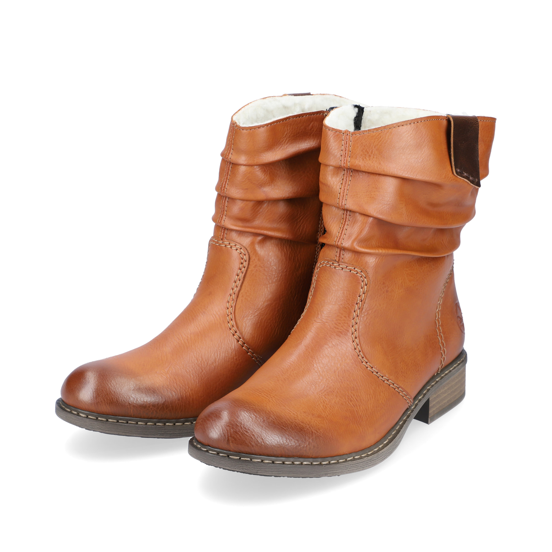 Rieker Damen Kurzstiefel karamellbraun