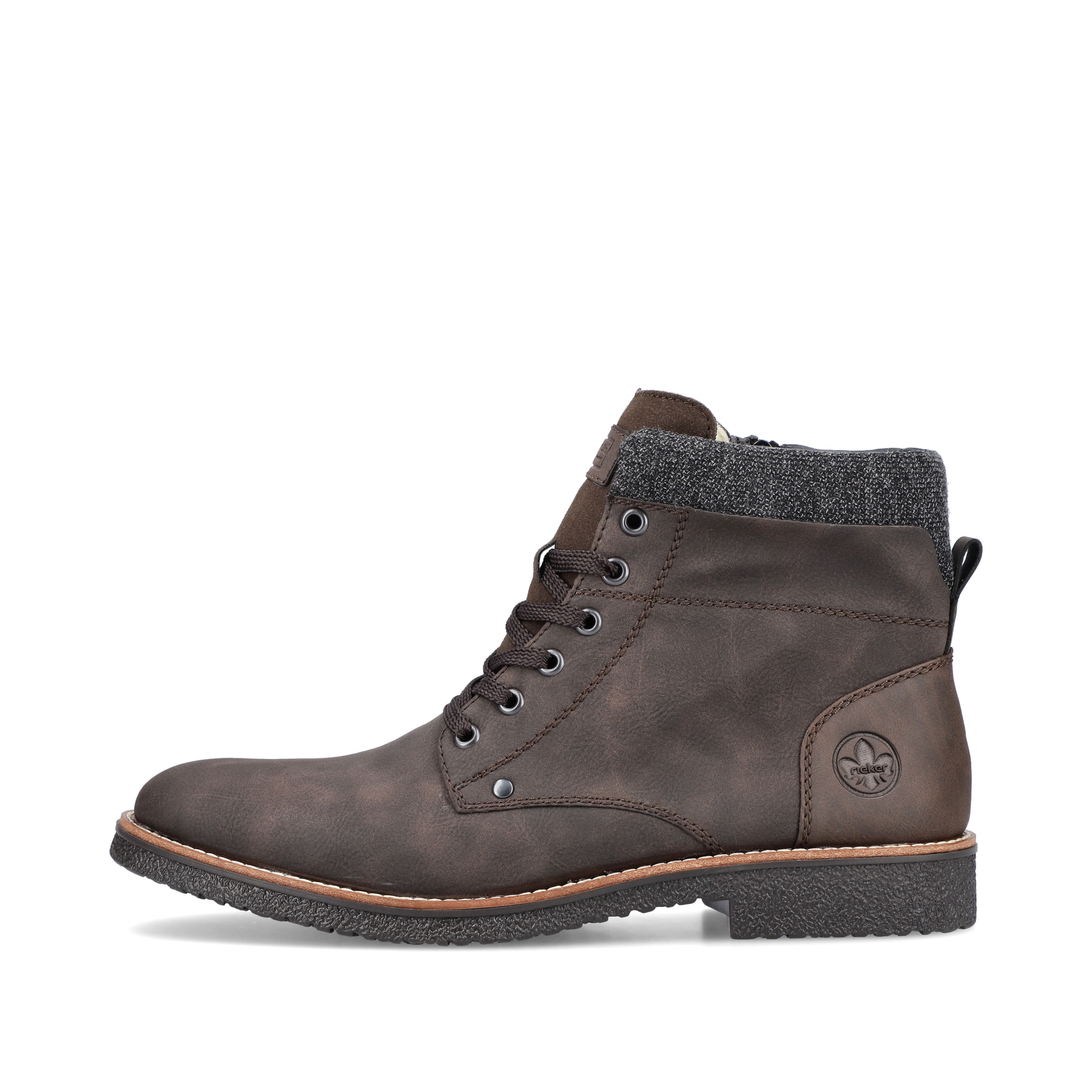 Rieker Herren Schnürstiefel tabakbraun