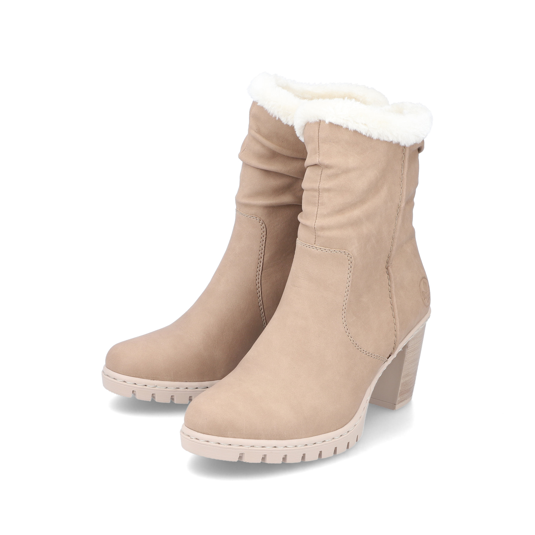 Rieker Damen Stiefeletten braunbeige
