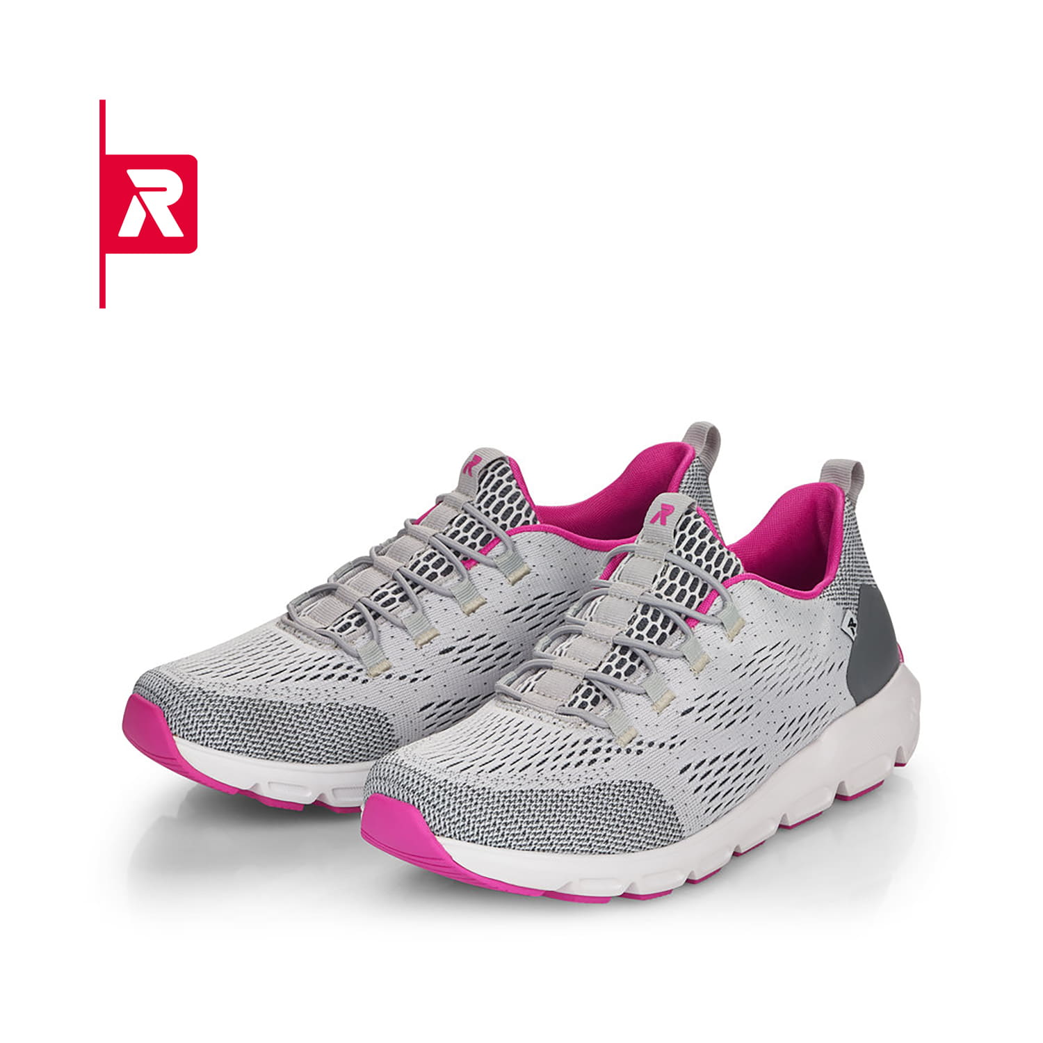 Rieker EVOLUTION Damen Slipper silver grey