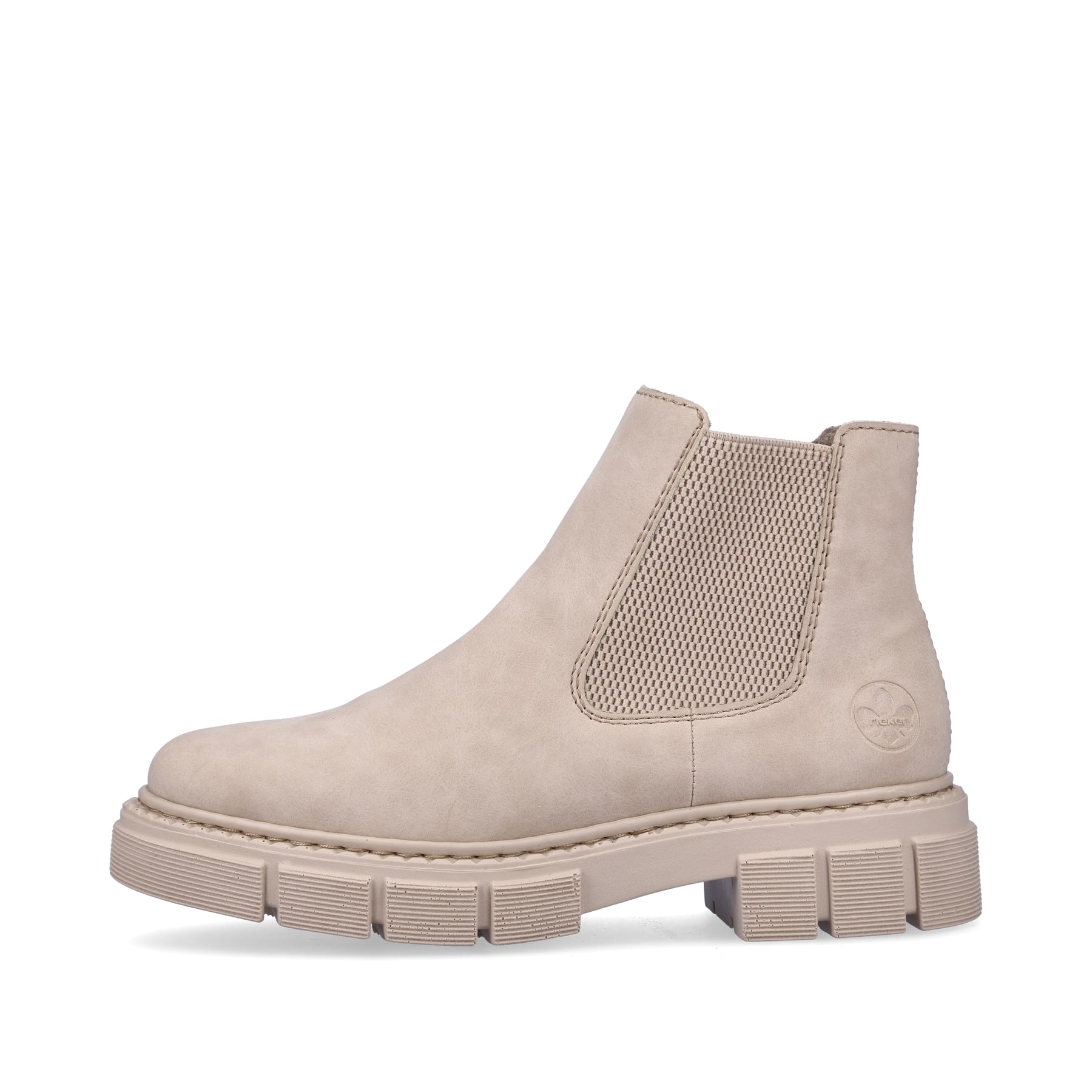 Rieker Damen Chelsea Boots cremebeige