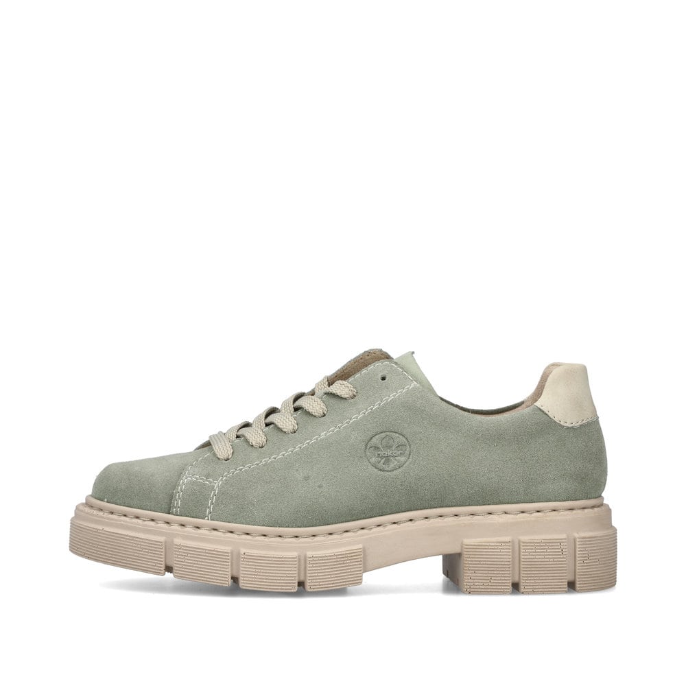 Rieker Damen Schnürschuhe mintgrün