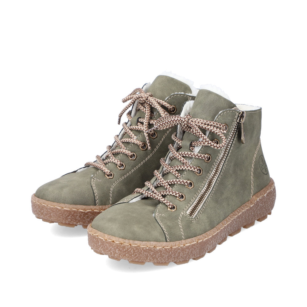 Rieker Damen Schnürschuhe laubgrün