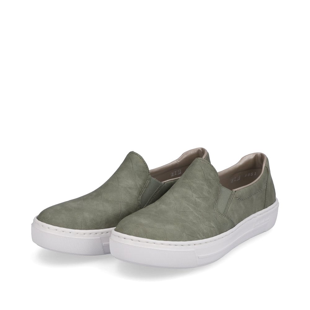 Rieker Damen Slipper olivgrün