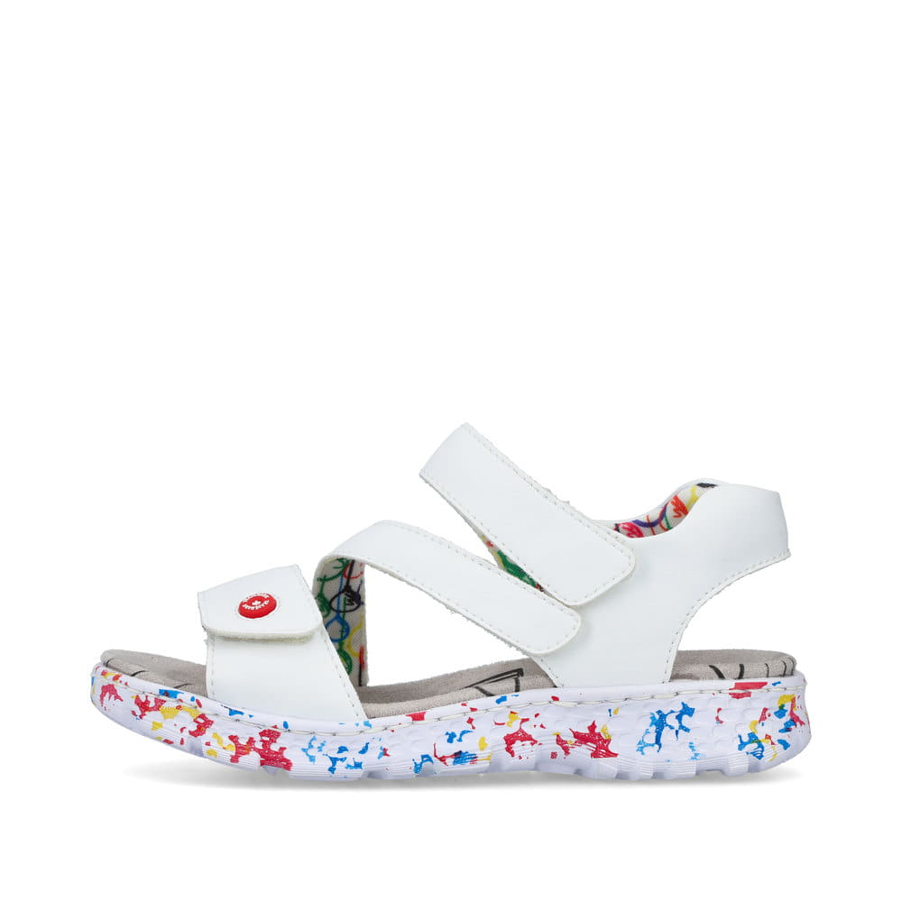 Rieker Damen Riemchensandalen lilienweiß