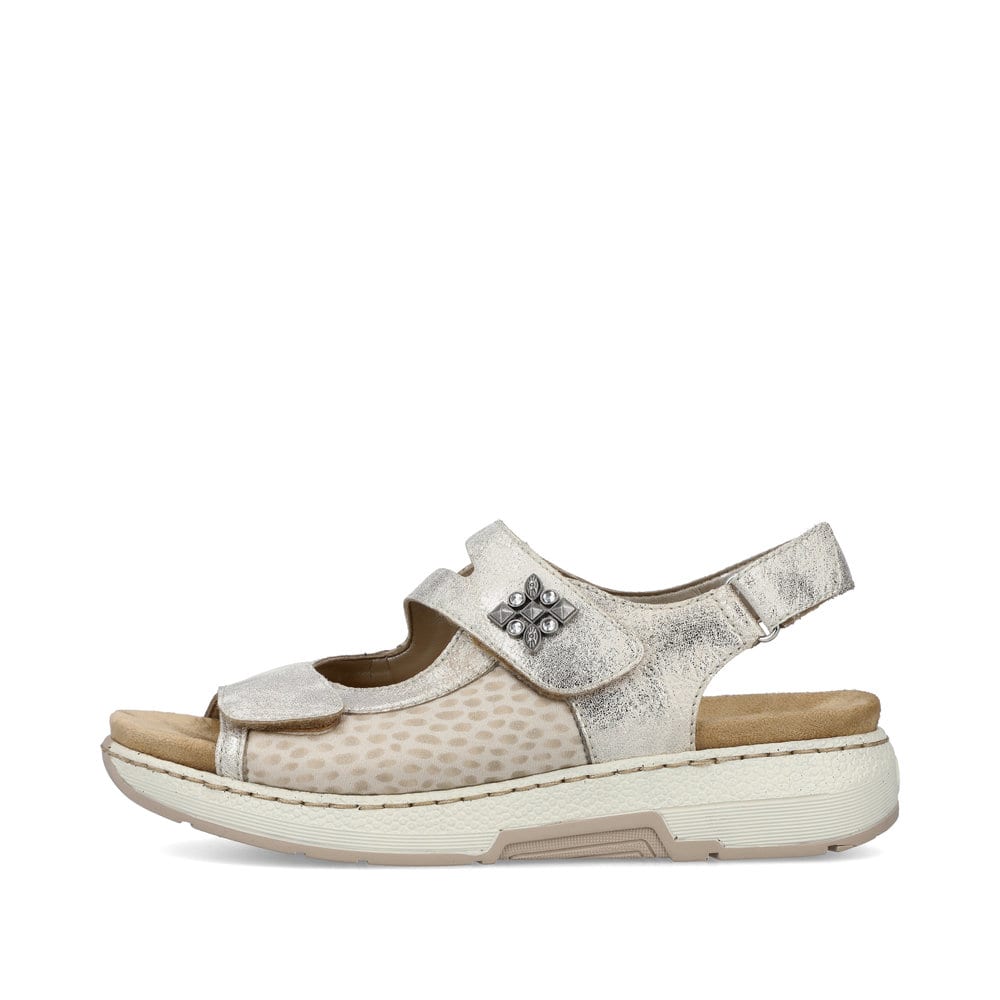 Rieker Damen Riemchensandalen cremebeige