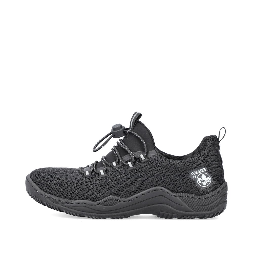 Rieker Damen Slipper graphitschwarz