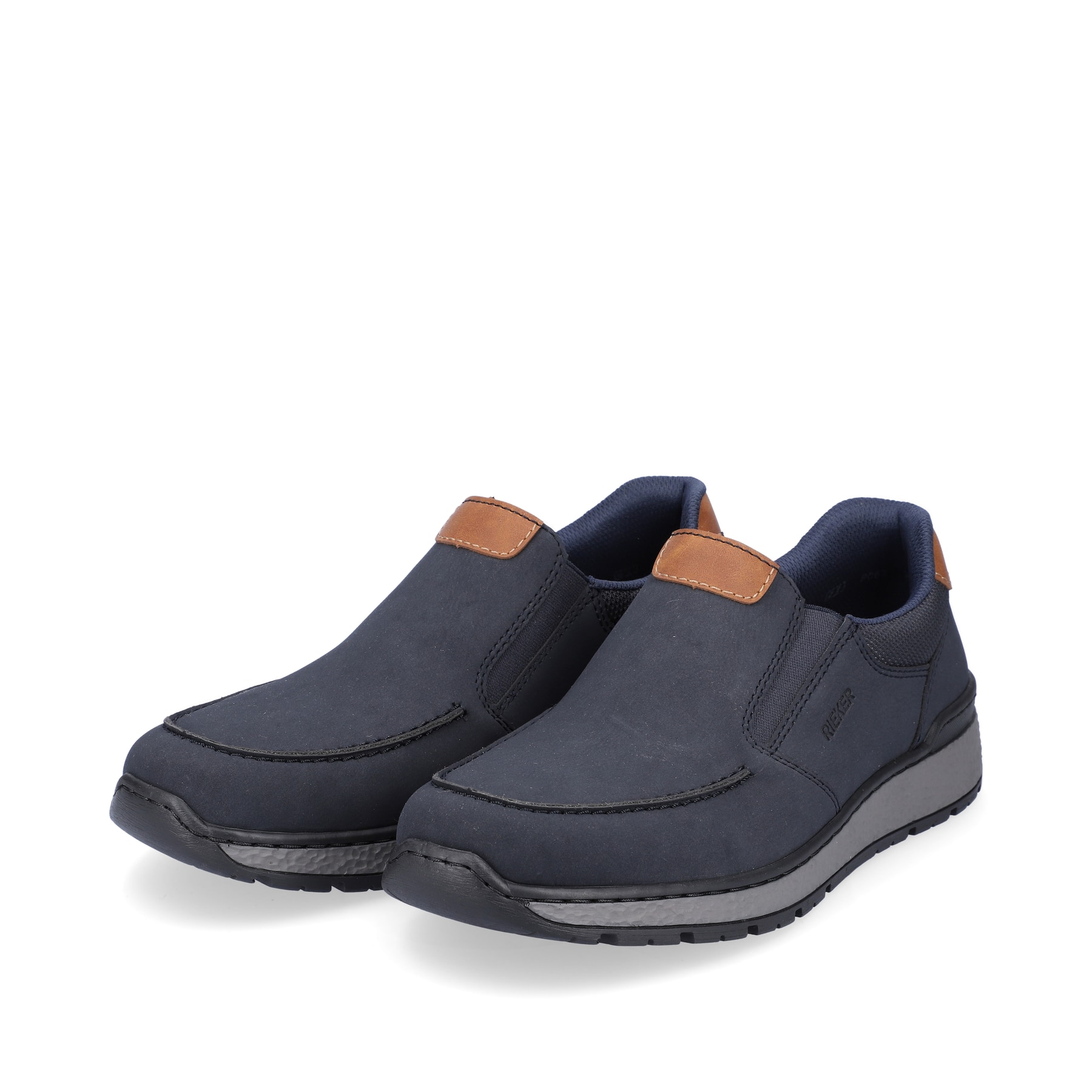 Rieker Herren Slipper dunkelblau-noisette