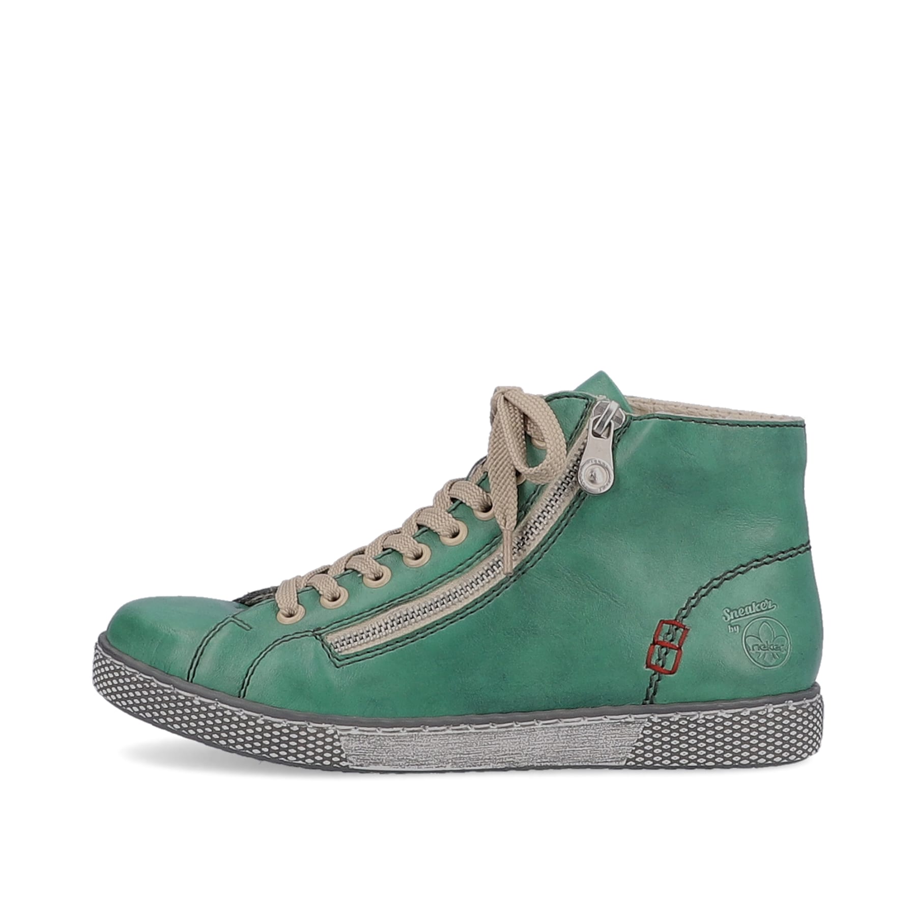 Rieker Damen Schnürstiefel smaragdgrün