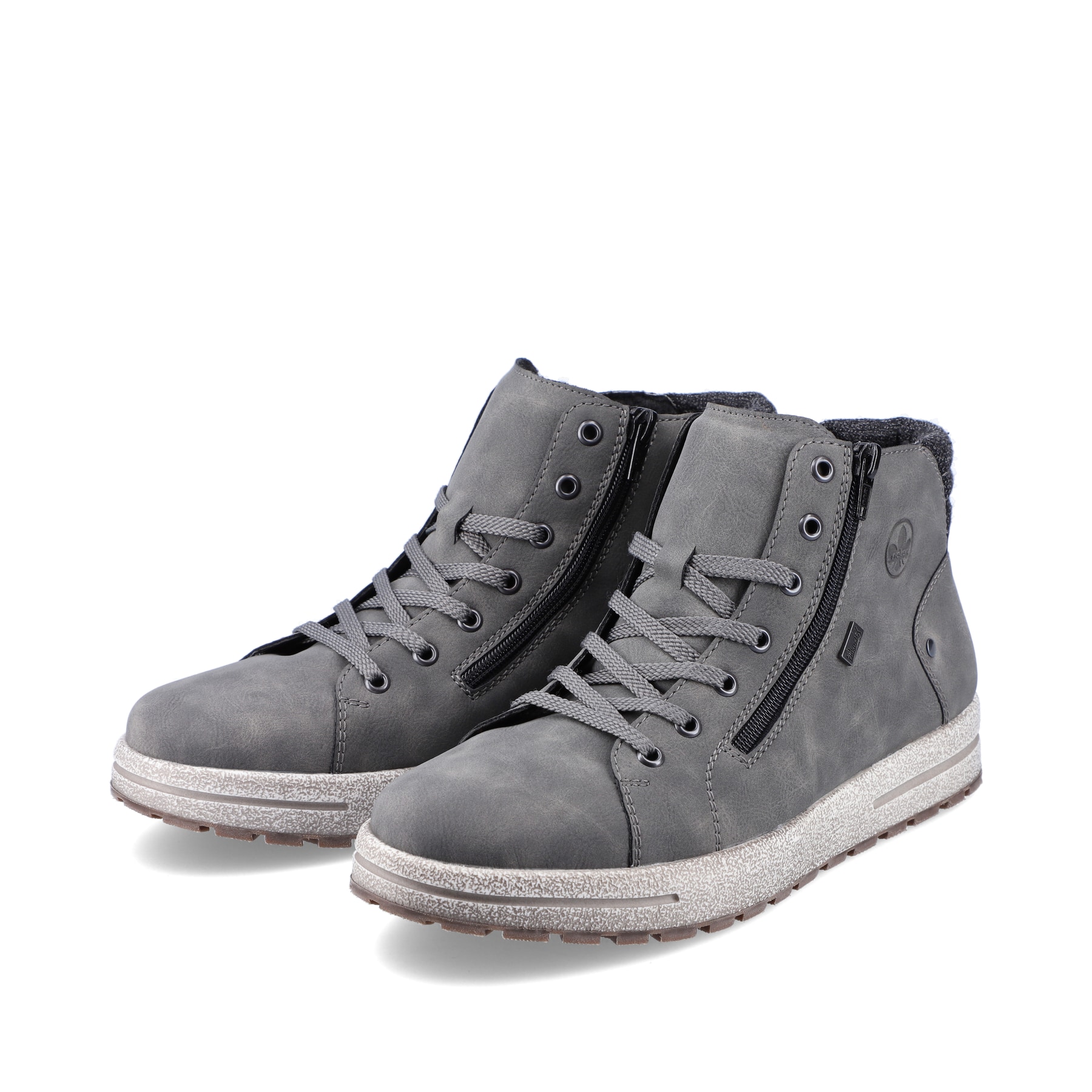 Rieker Herren Schnürstiefel platingrau