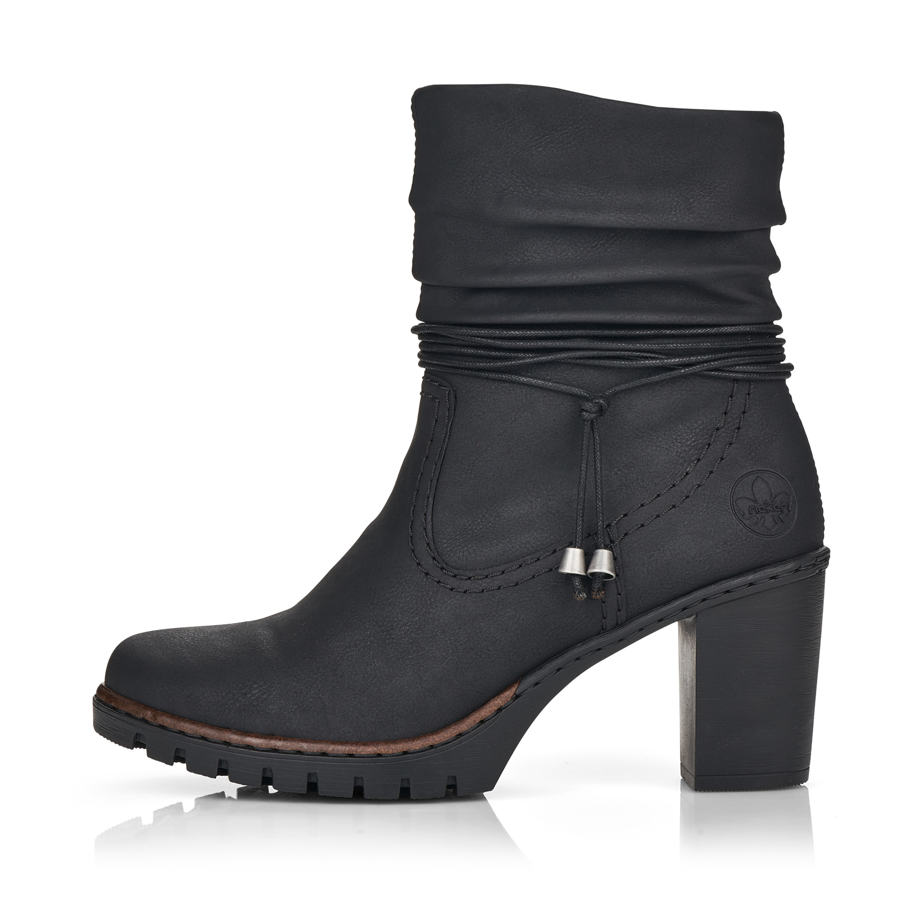 Rieker Damen Stiefeletten tiefschwarz