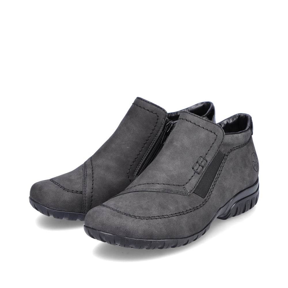Rieker Damen Slipper anthrazit