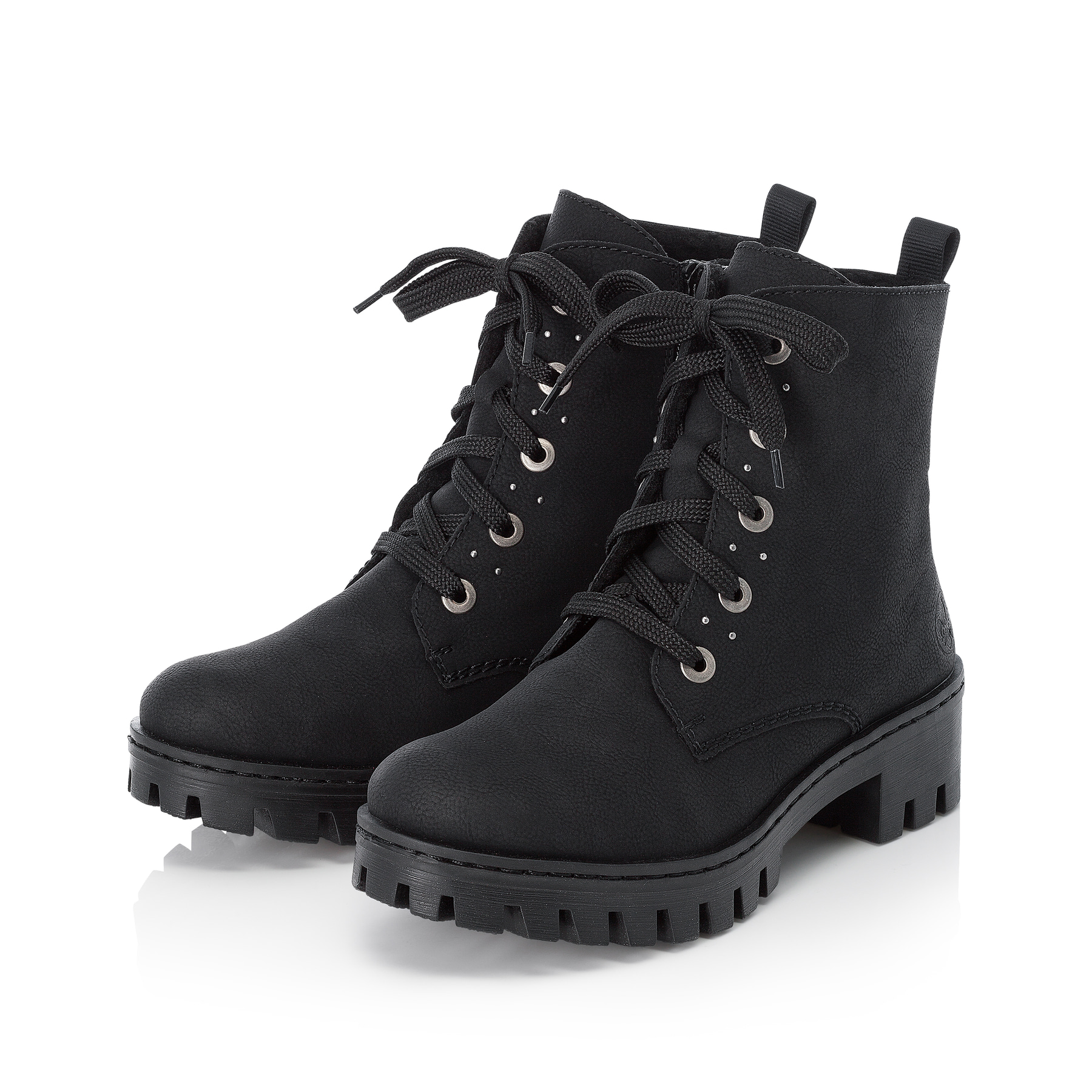 Rieker Damen Biker Boots tiefschwarz