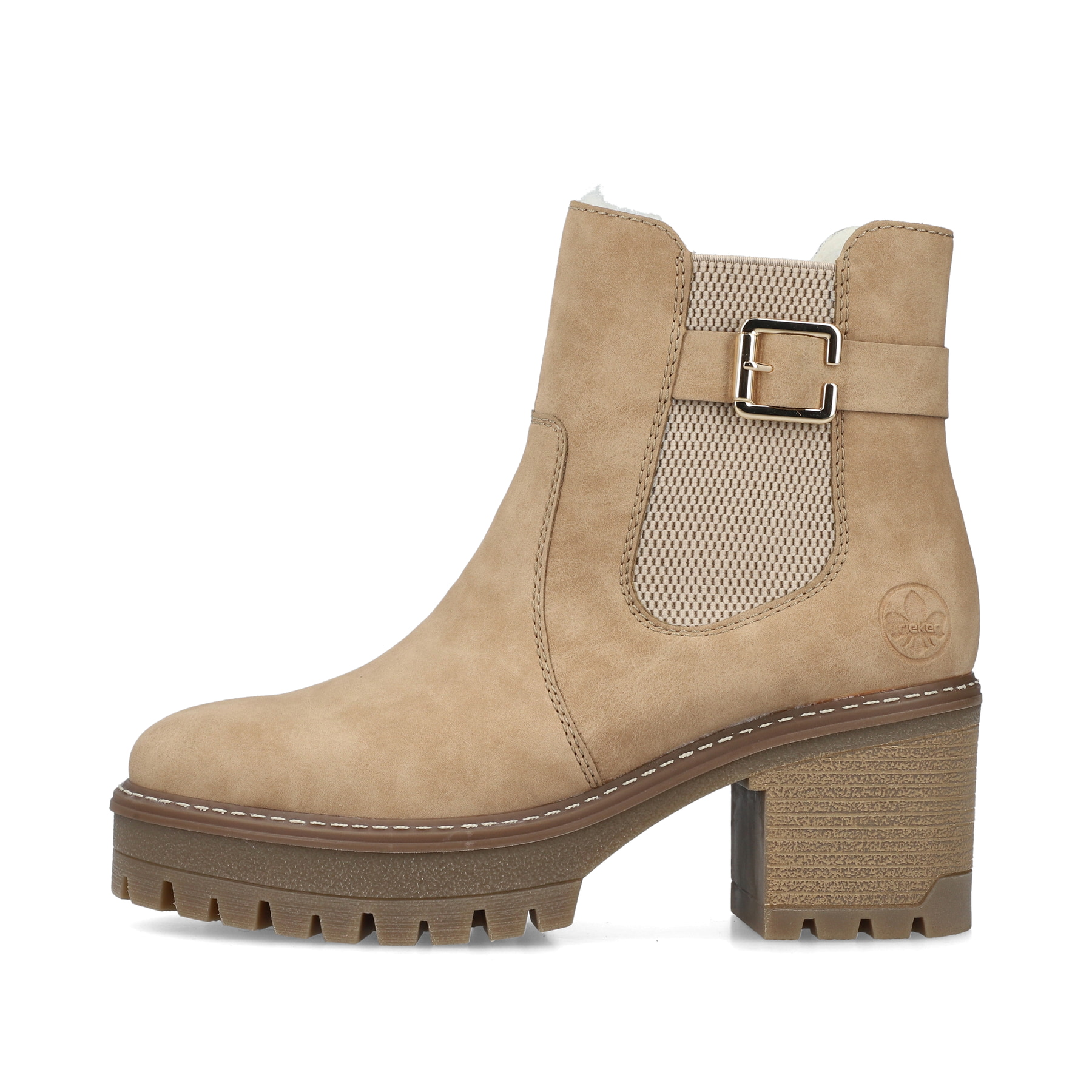 Rieker Damen Chelsea Boots braunbeige