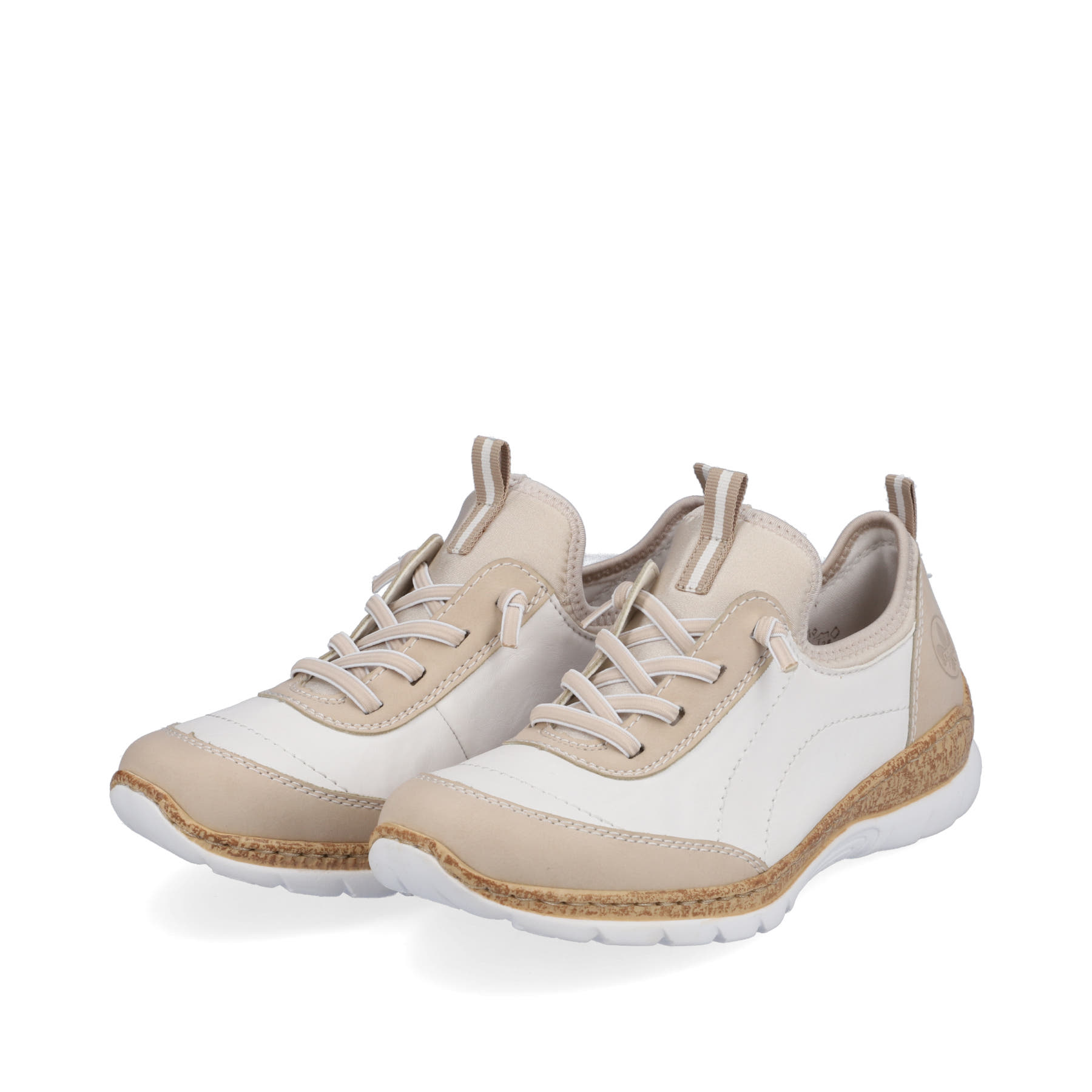 Rieker Damen Slipper cremeweiß