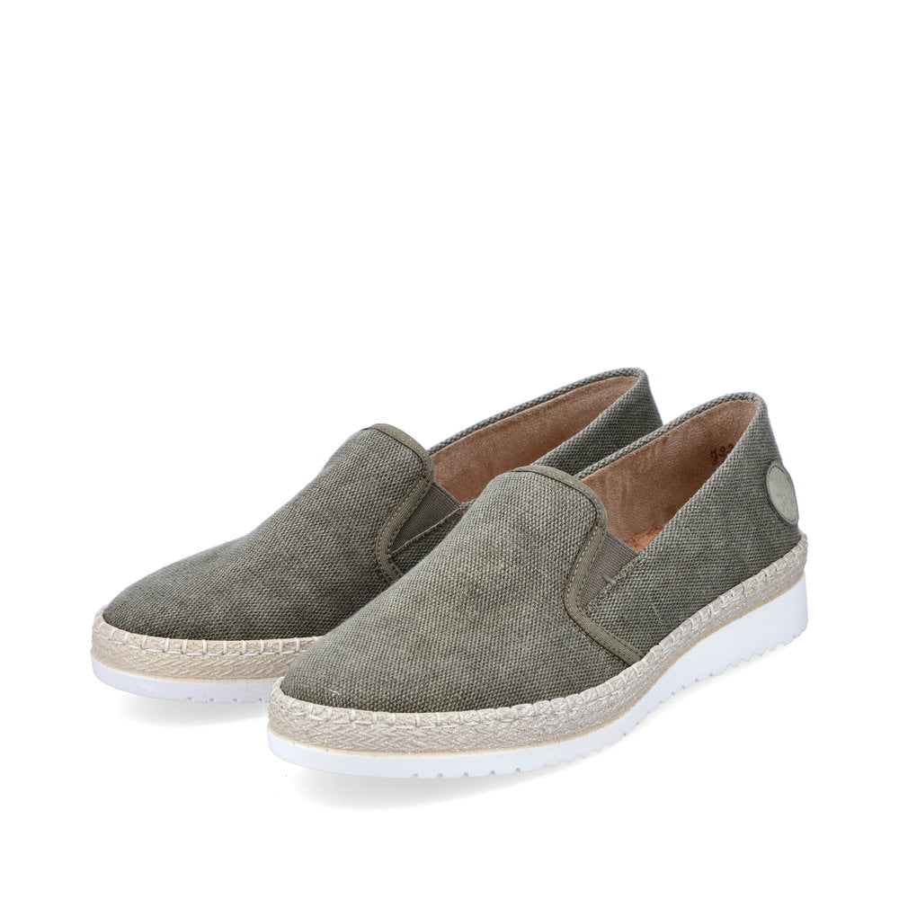 Rieker Damen Ballerinas grasgrün