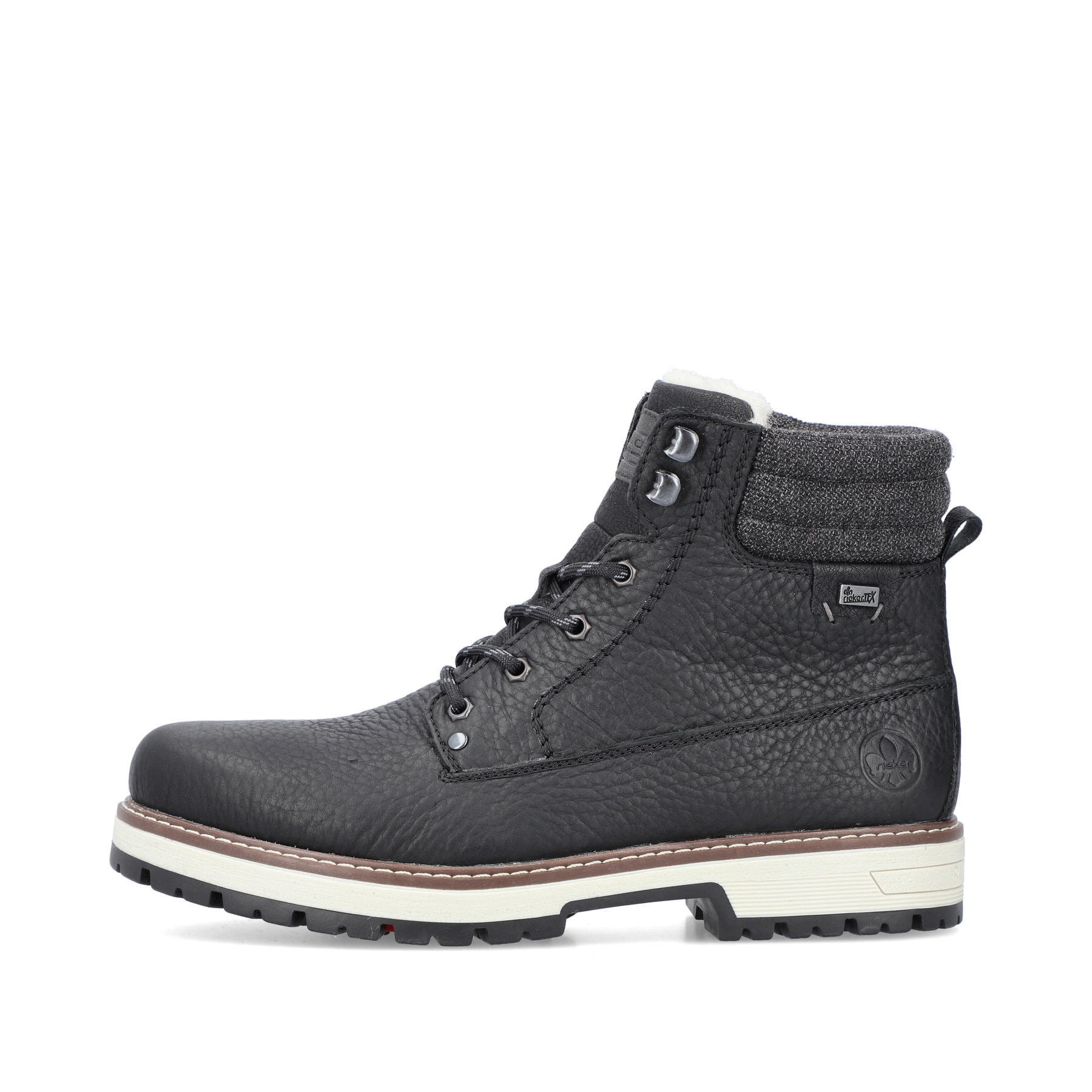 Rieker Herren Schnürstiefel tiefschwarz