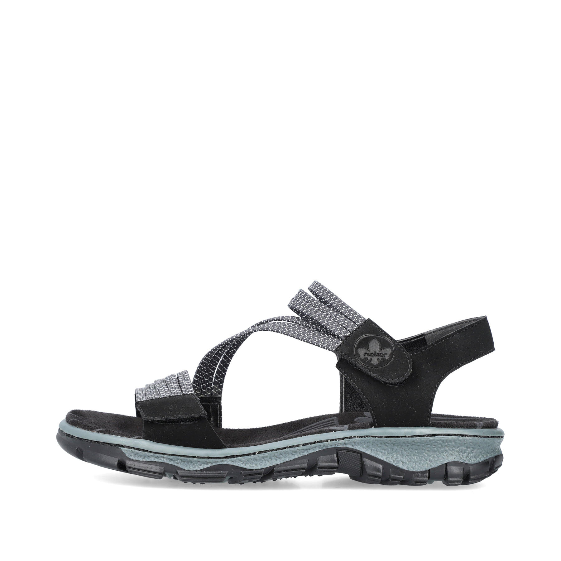 Rieker Damen Trekkingsandalen graphitschwarz