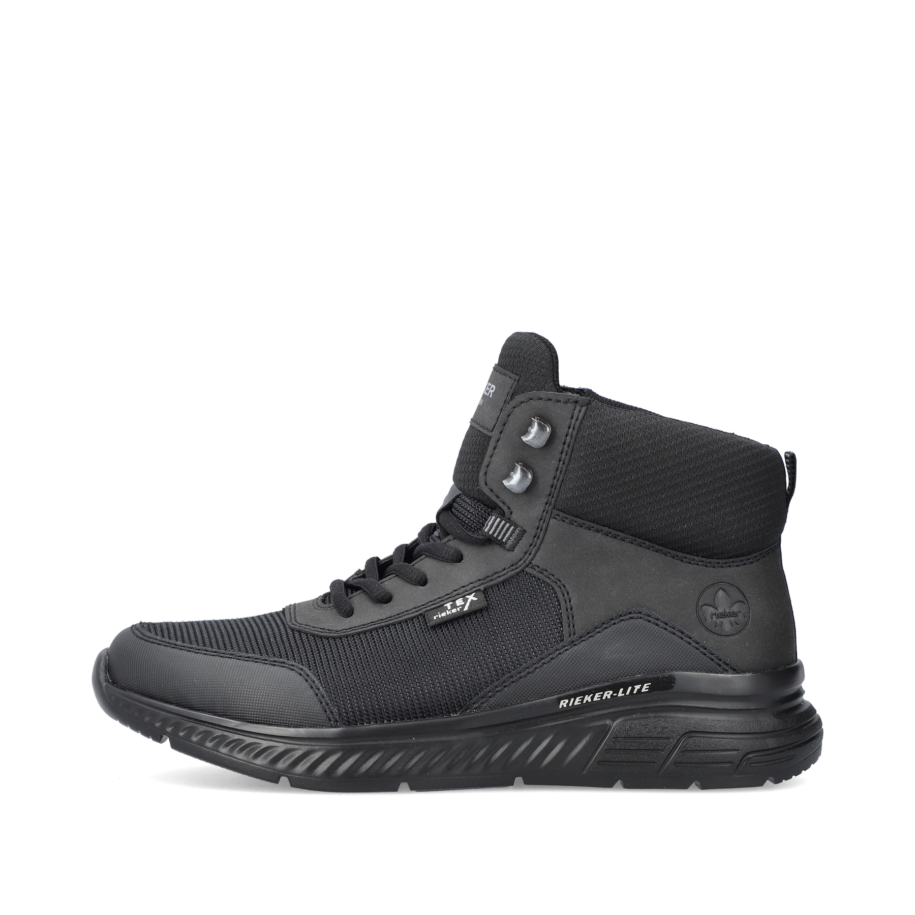 Rieker Herren Schnürstiefel asphaltschwarz
