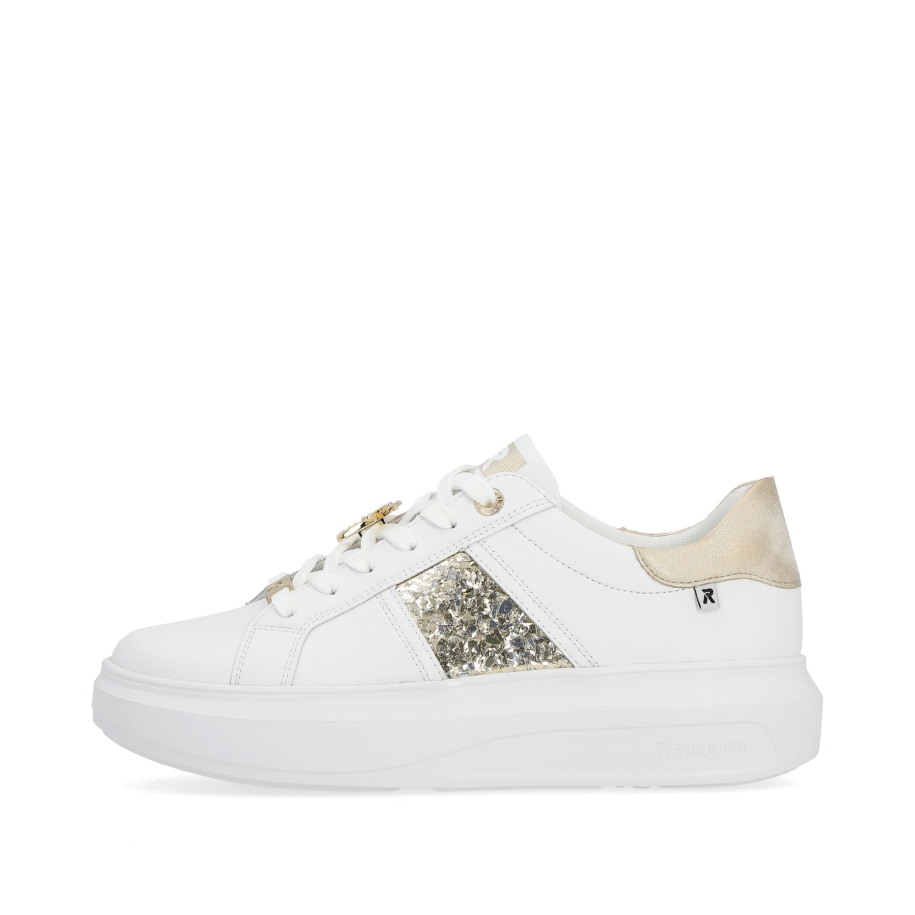 Rieker EVOLUTION Damen Sneaker swan-white gold