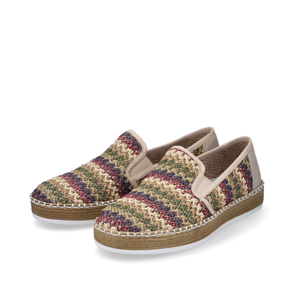 Rieker Damen Slipper gemustert