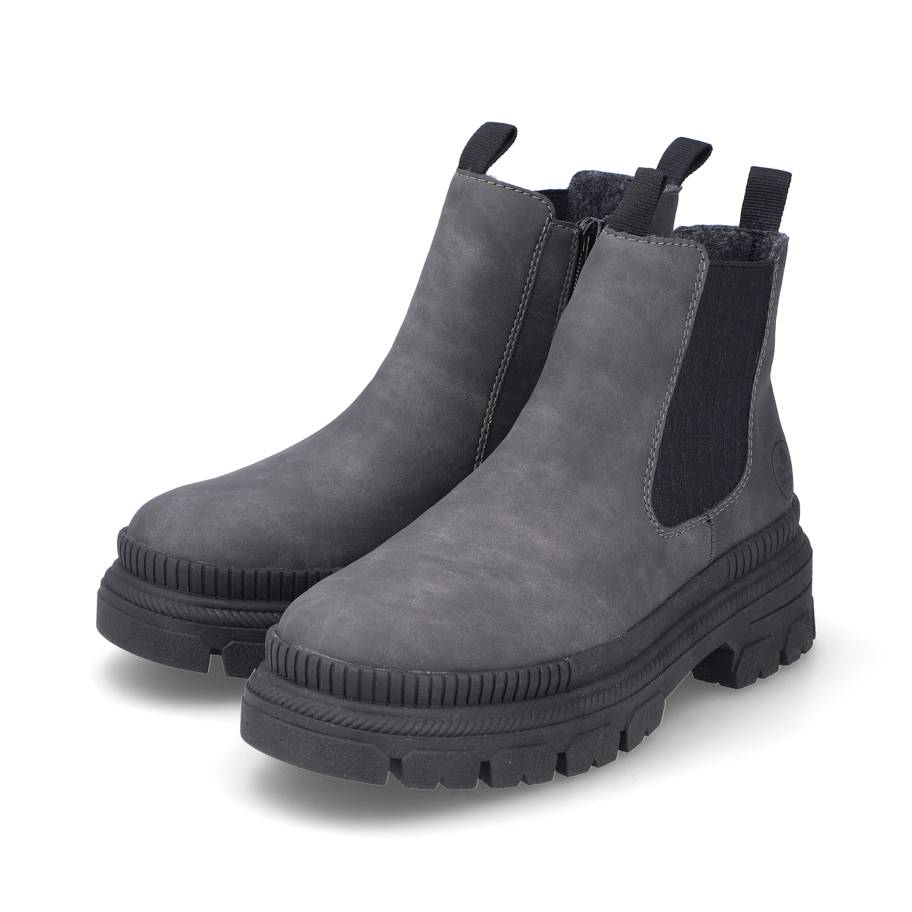 Rieker Damen Chelsea Boots granitgrau-schwarz
