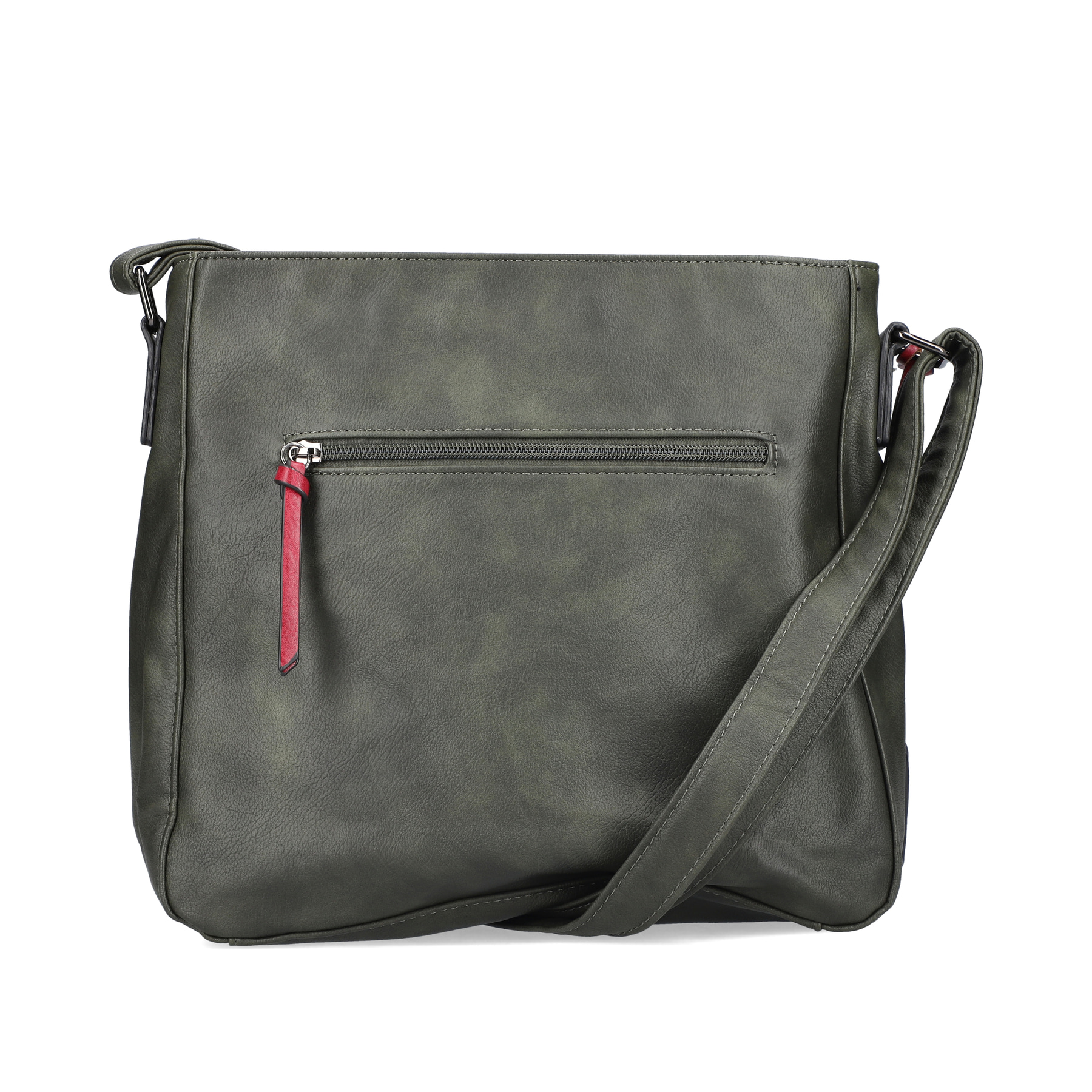 Rieker Damen Handtasche khaki-kirschrot