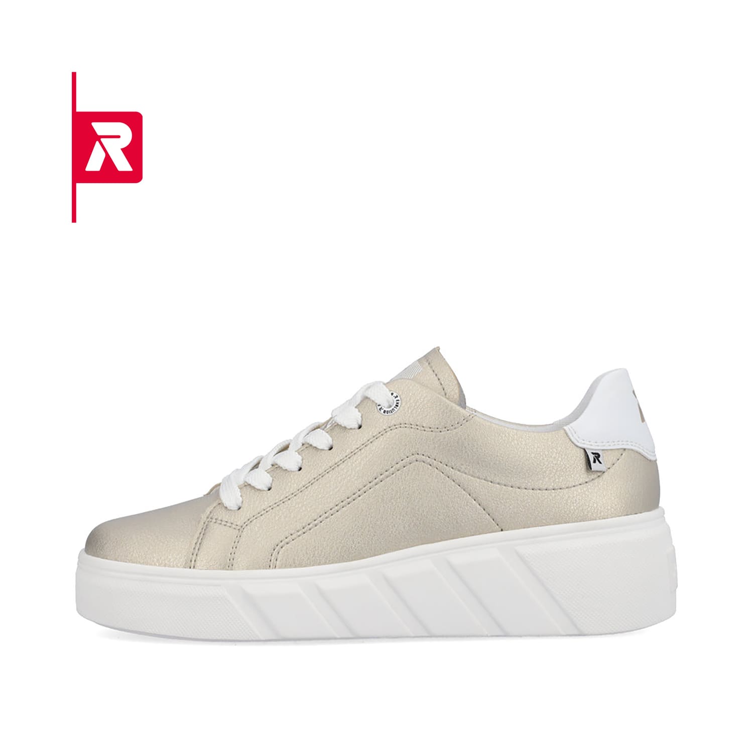 Rieker EVOLUTION Damen Sneaker champagner metallic