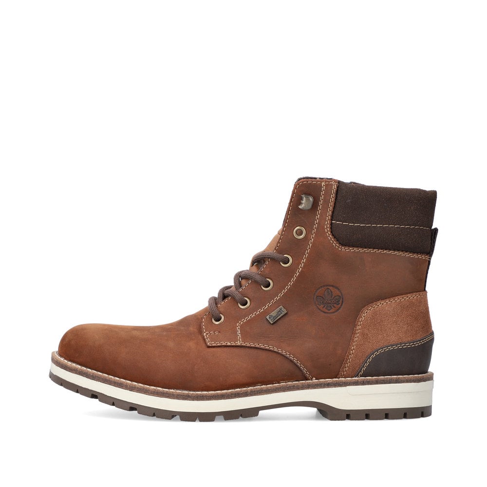 Rieker Herren Schnürstiefel kastanienbraun