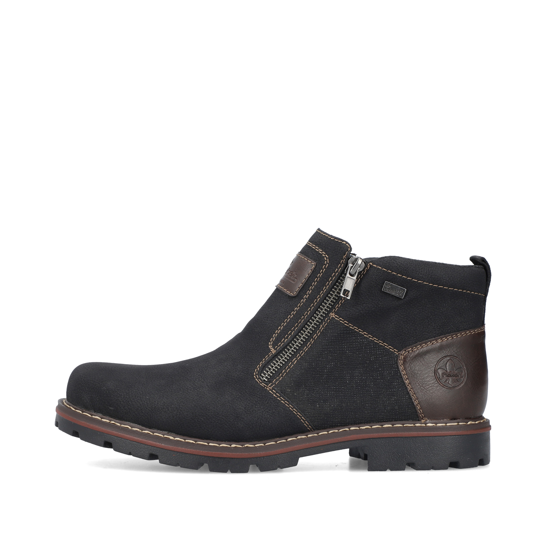 Rieker Herren Kurzstiefel graphitschwarz