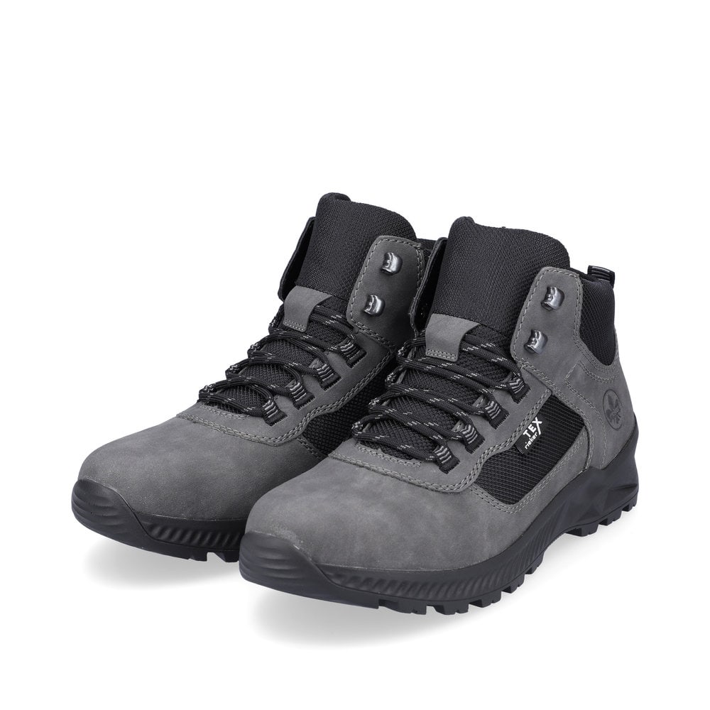 Rieker Herren Schnürstiefel granitgrau