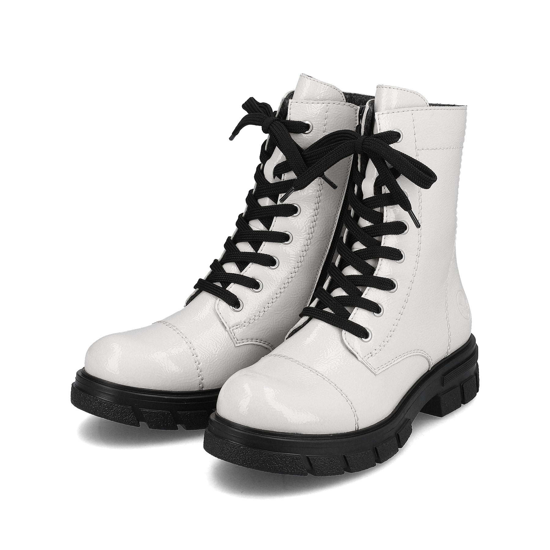 Rieker Damen Biker Boots reinweiß