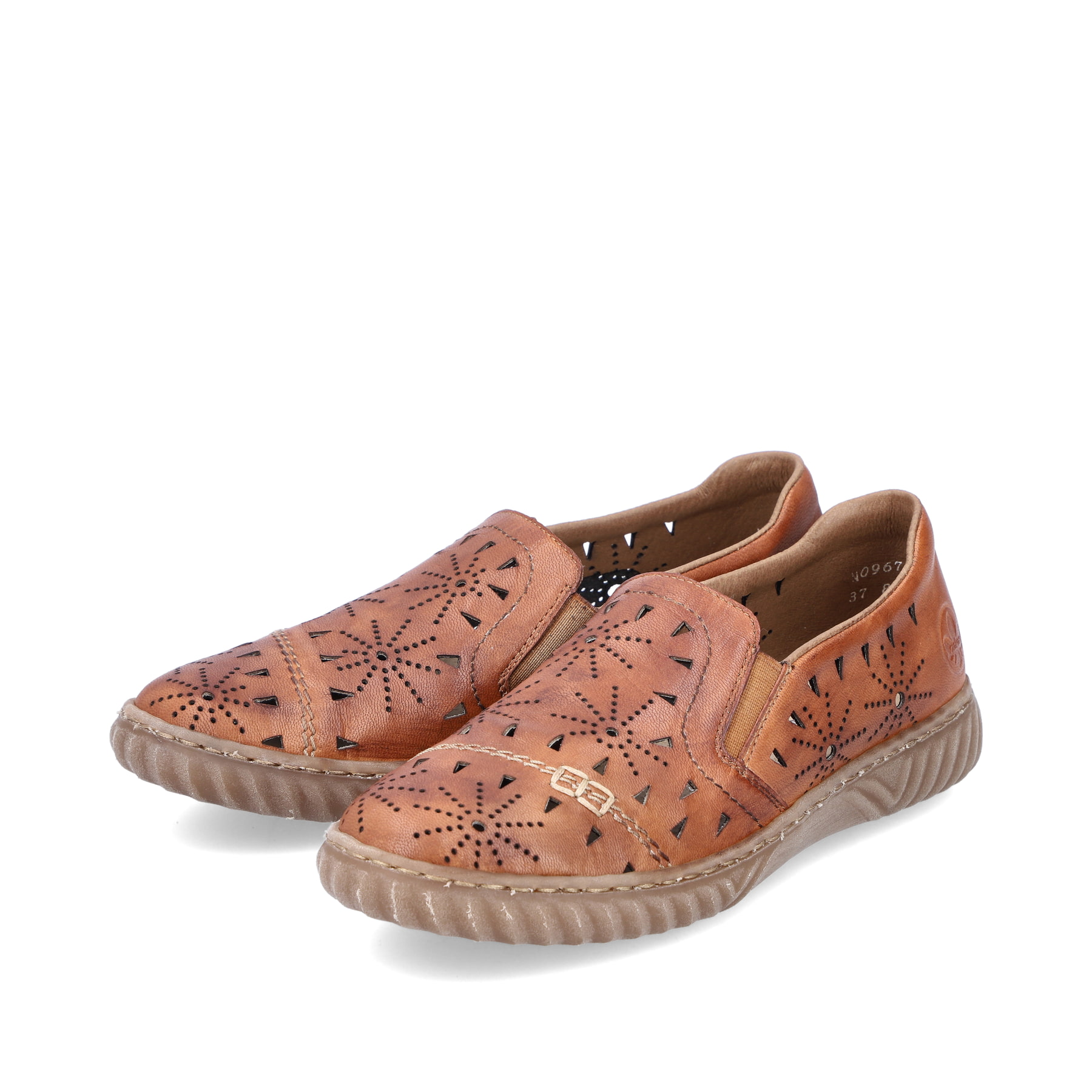Rieker Damen Slipper kupfer