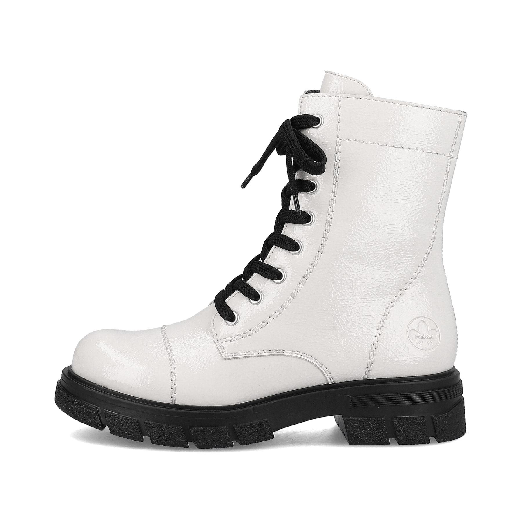 Rieker Damen Biker Boots reinweiß