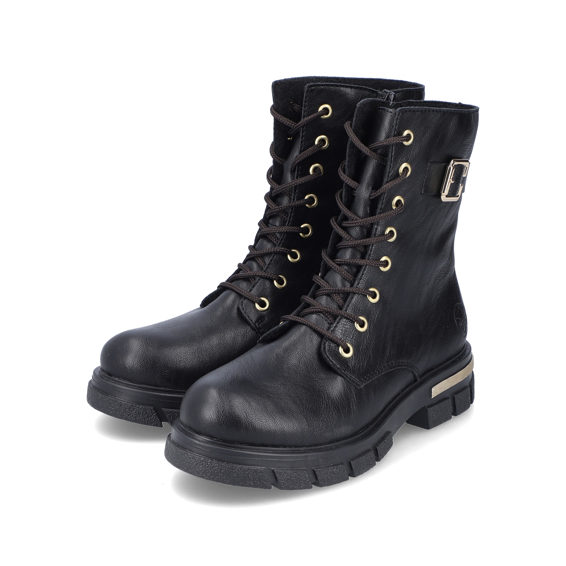 Rieker Damen Biker Boots nachtschwarz