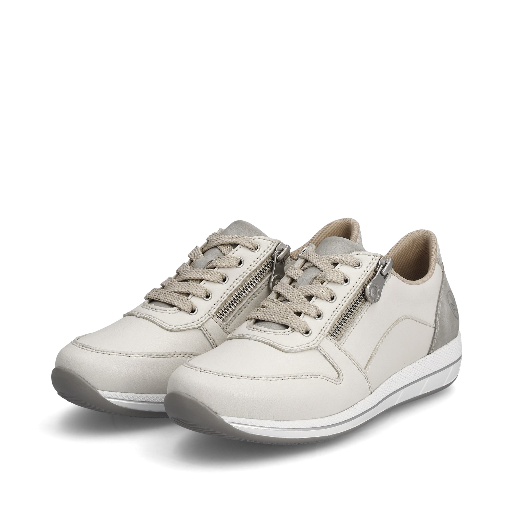 Rieker Damen Sneaker cremeweiss