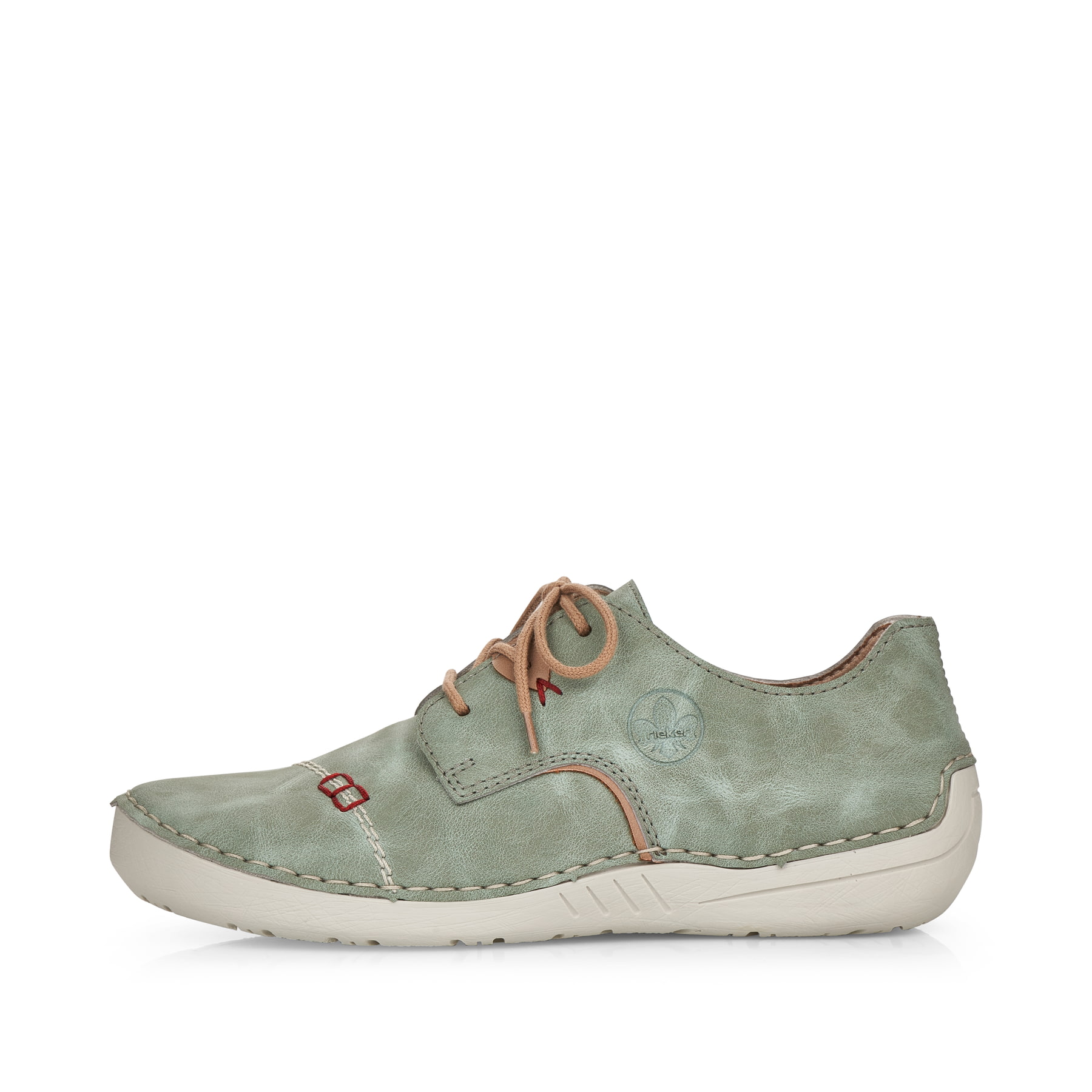 Rieker Damen Schnürschuhe grüngrau