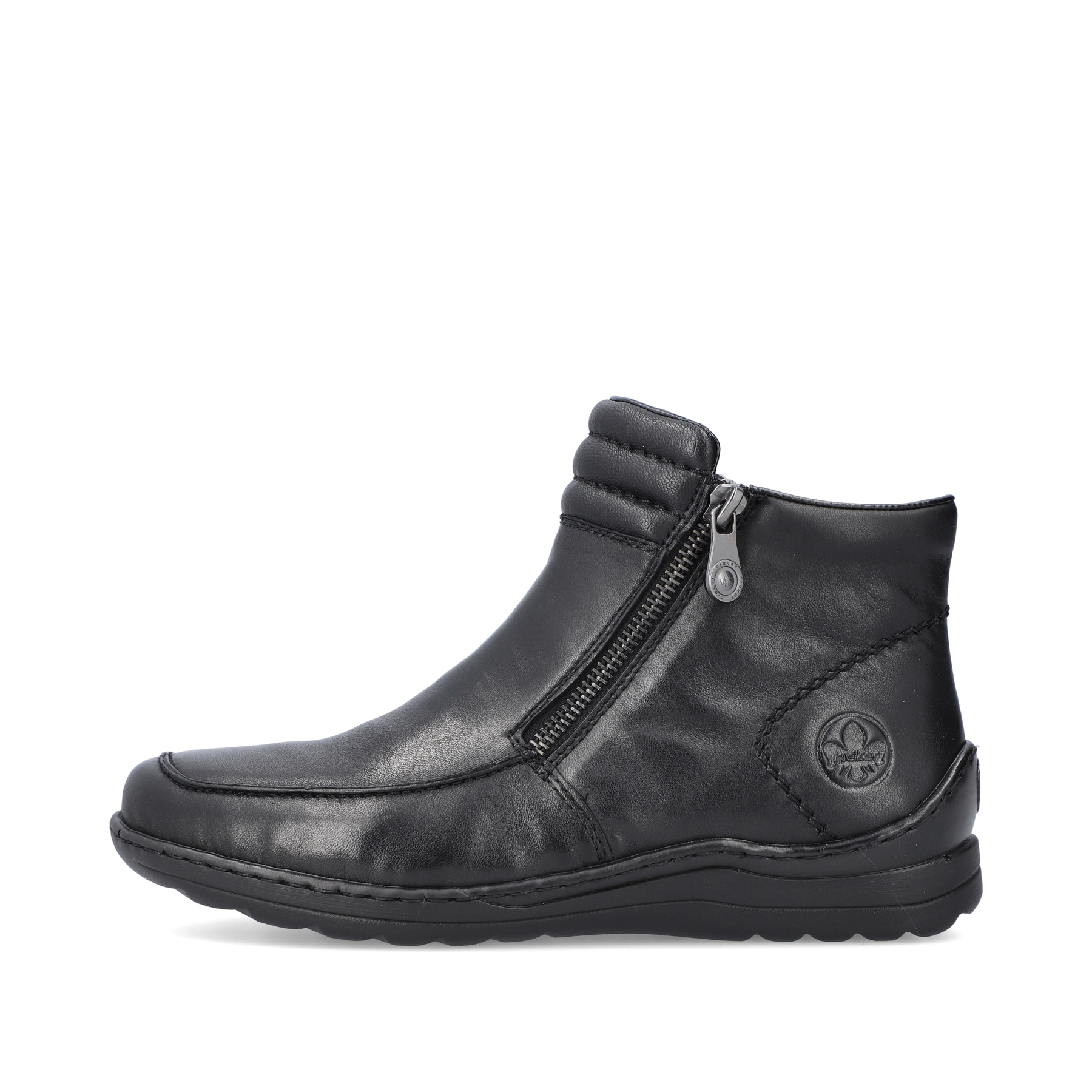 Rieker Damen Kurzstiefel glanzschwarz